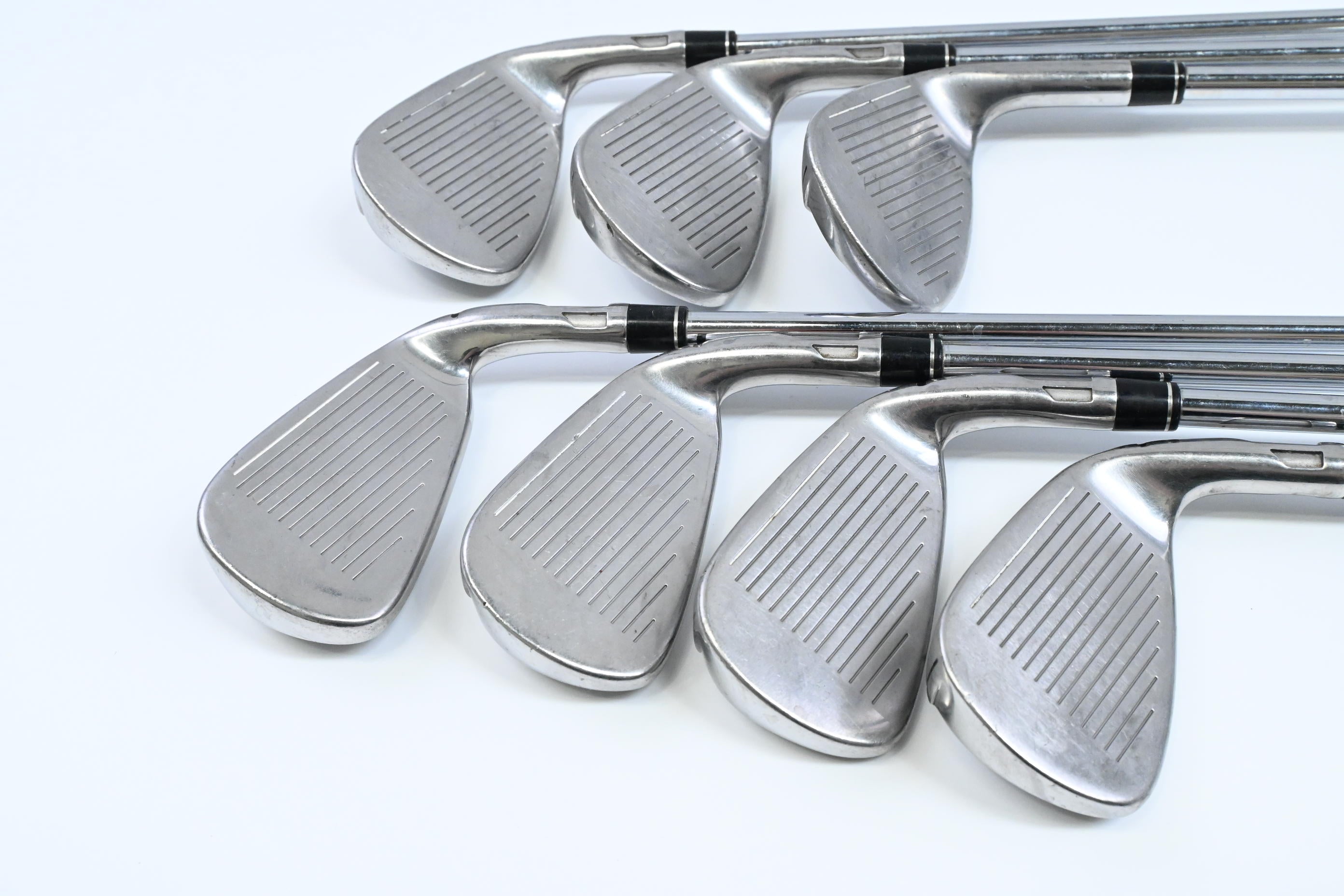 Left Hand Taylormade SIM Max OS Irons / 5-PW+SW / Regular Flex KBS MAX 85 Shafts