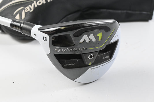 Left Hand Taylormade M1 2017 #5 Wood / 19 Degree / Stiff Flex Fubuki J60 Shaft