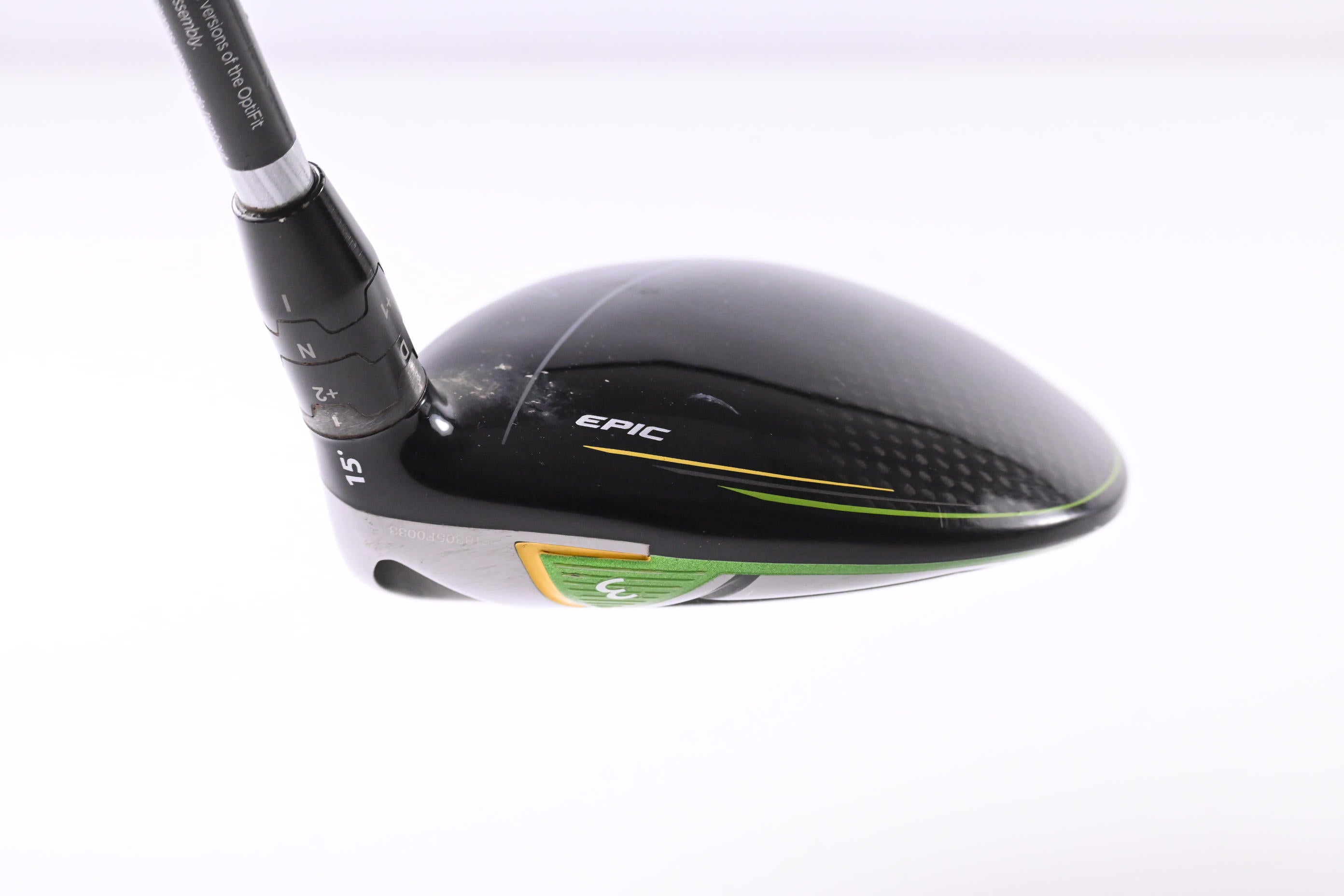 Callaway Epic Flash #3 Wood / 15 Degree / Regular Flex Evenflow Green 55 Shaft
