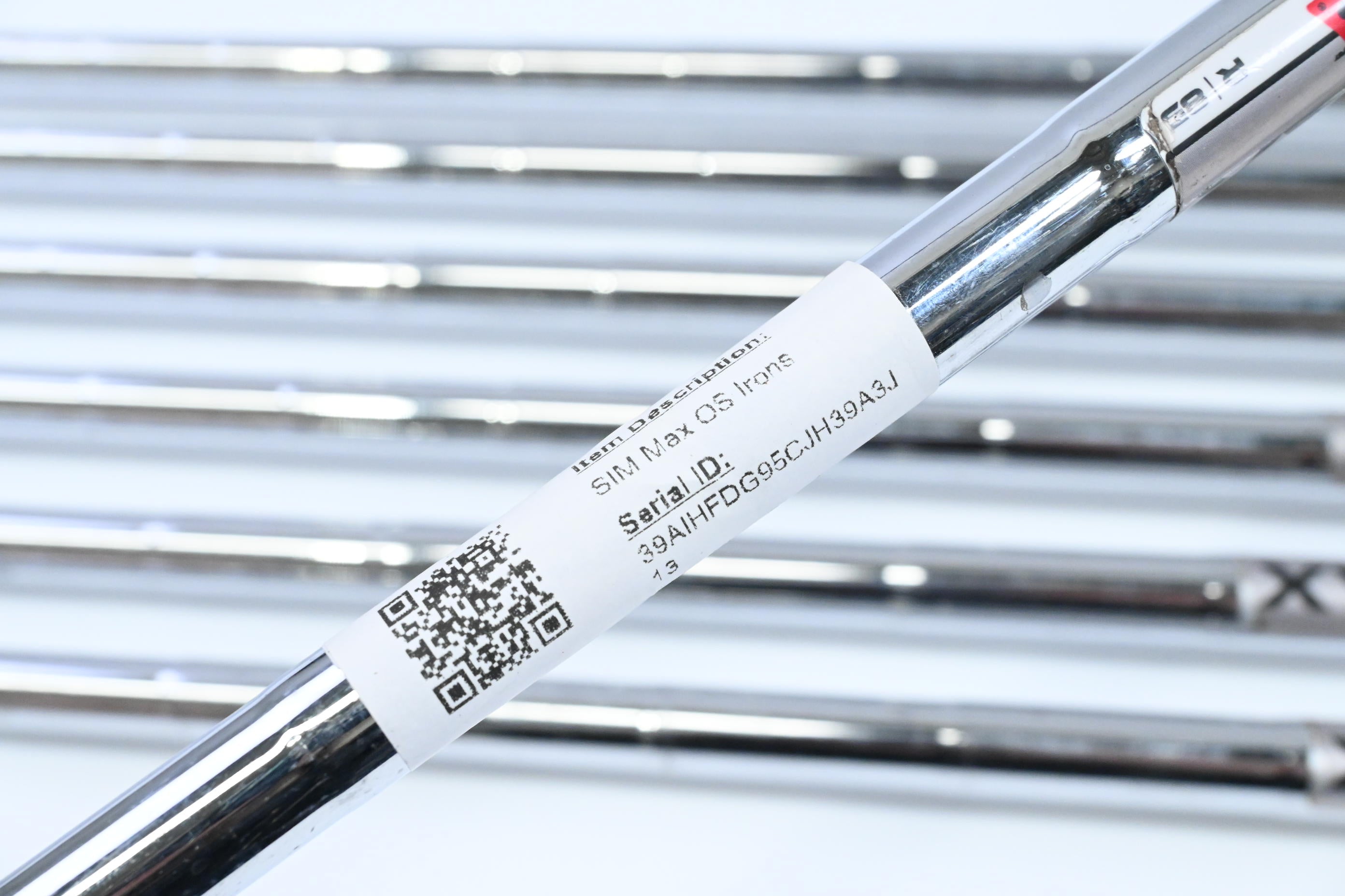 Left Hand Taylormade SIM Max OS Irons / 5-PW+SW / Regular Flex KBS MAX 85 Shafts