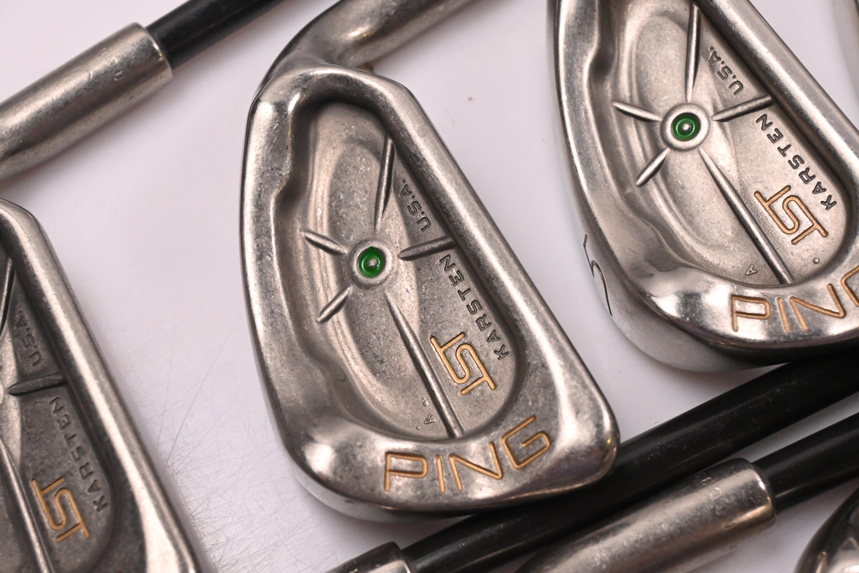 Ping ISI Nickel Irons / 3-PW+SW / Green Dot / Regular Flex Grafalloy Attack Lite