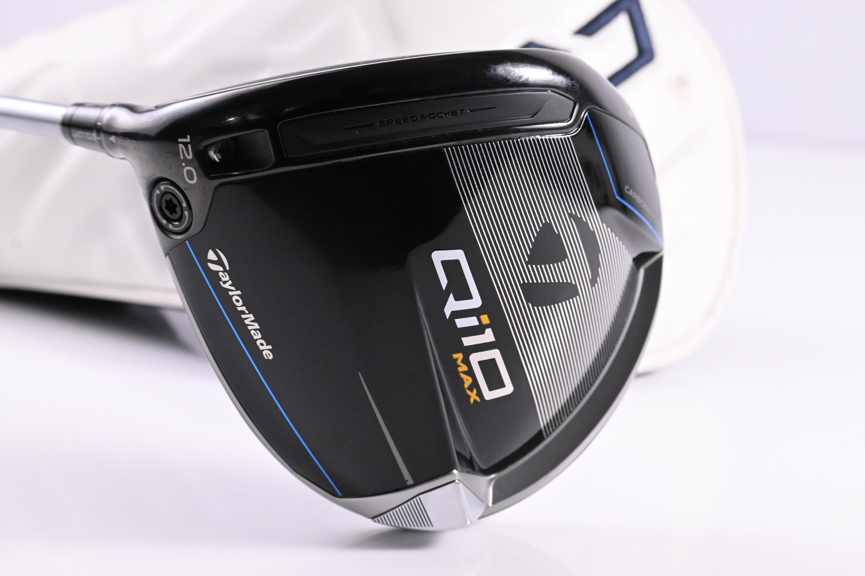 Left Hand Taylormade Qi10 Max Driver / 12 Degree / Senior Flex Lynx XLR8-100