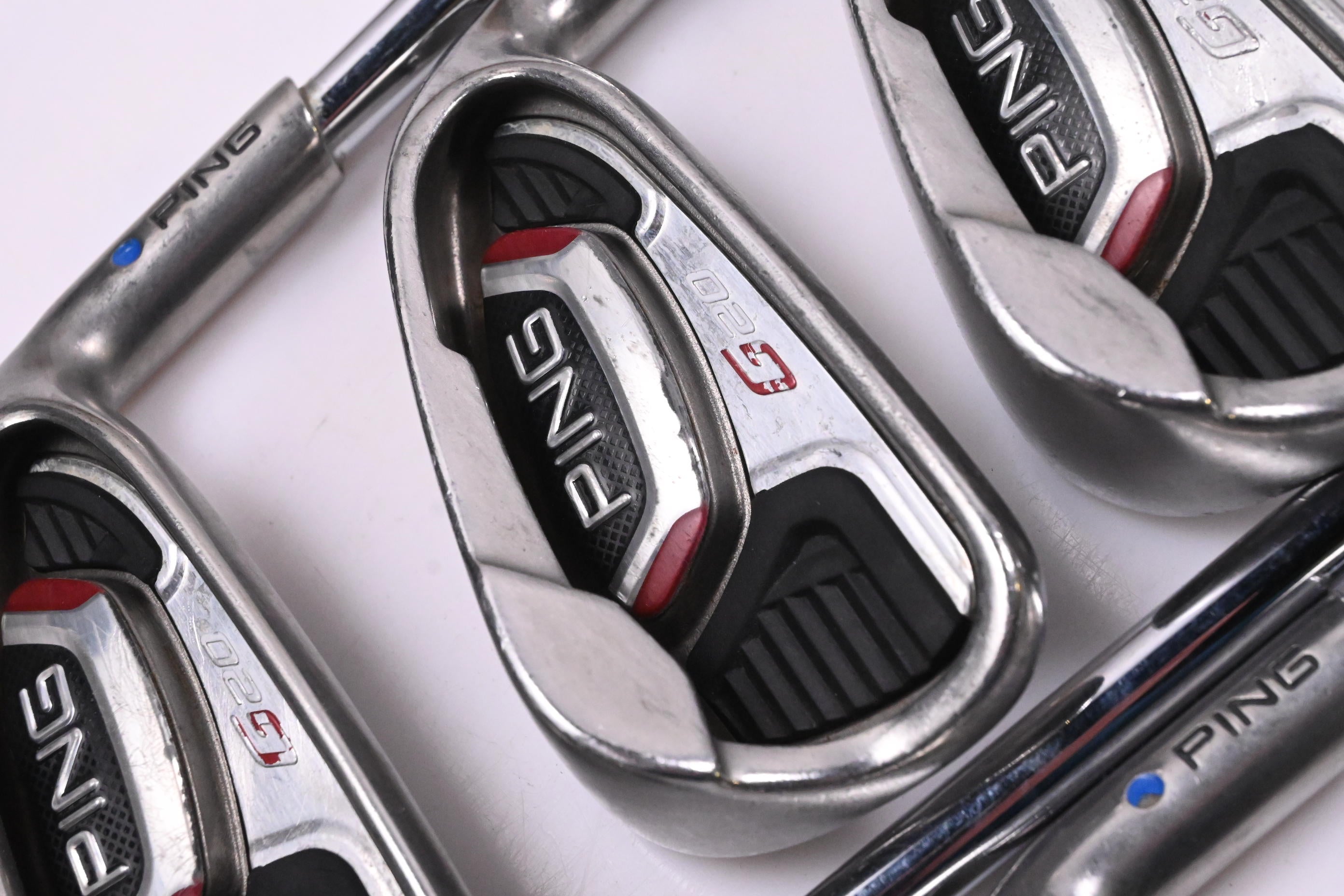 Ping G20 Irons / 5-PW / Blue Dot / Regular Flex Ping CFS Steel Shafts