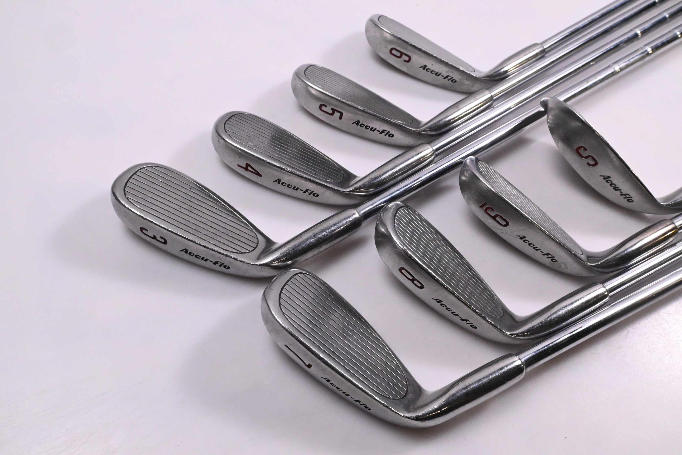 Titleist Accu-Flo Irons / 3-9i+SW / Regular Flex True Temper Lite Shafts