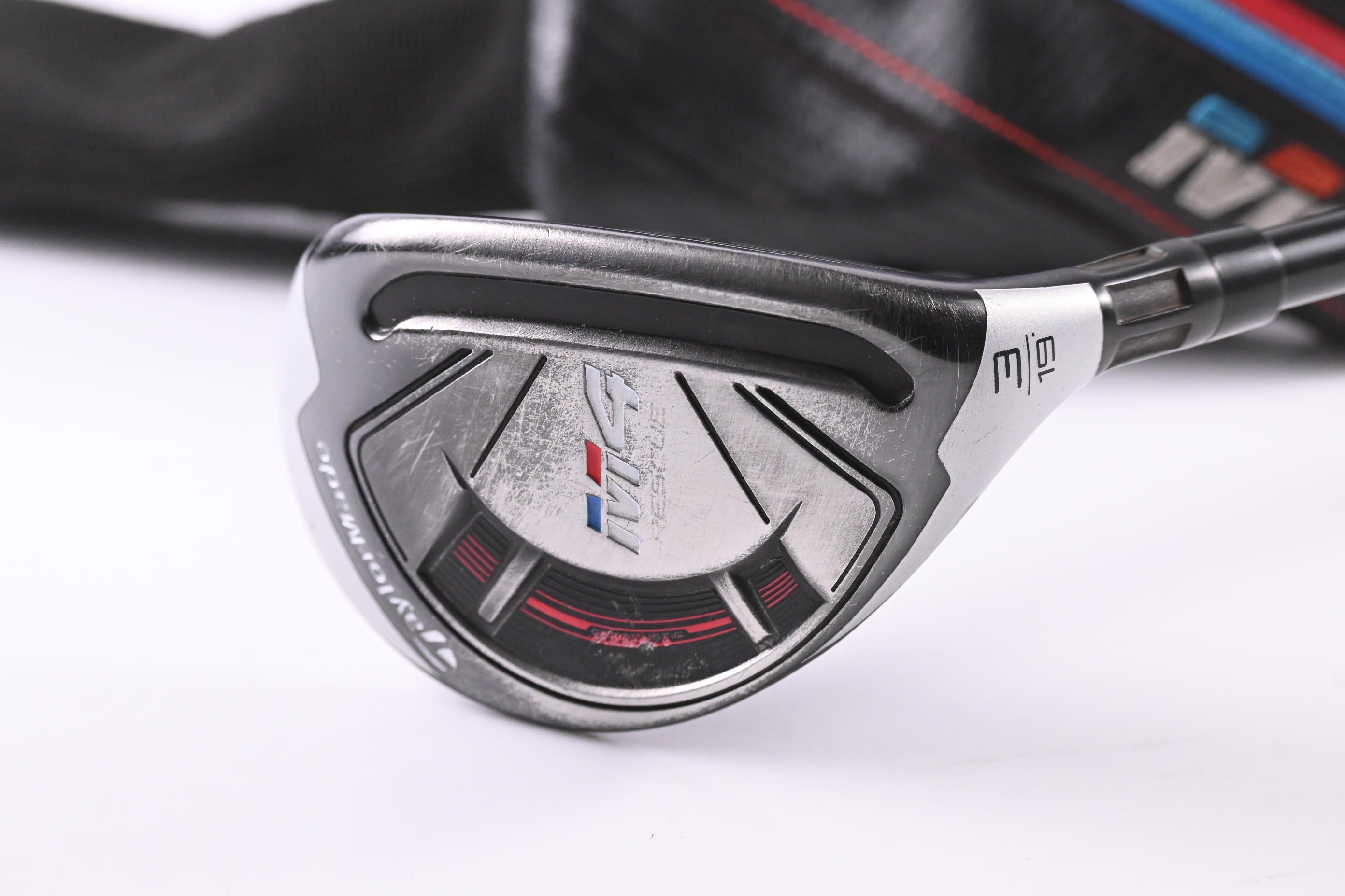Taylormade M4 #3 Hybrid / 19 Degree / Stiff Flex Fujikura Atmos Red 7 Shaft