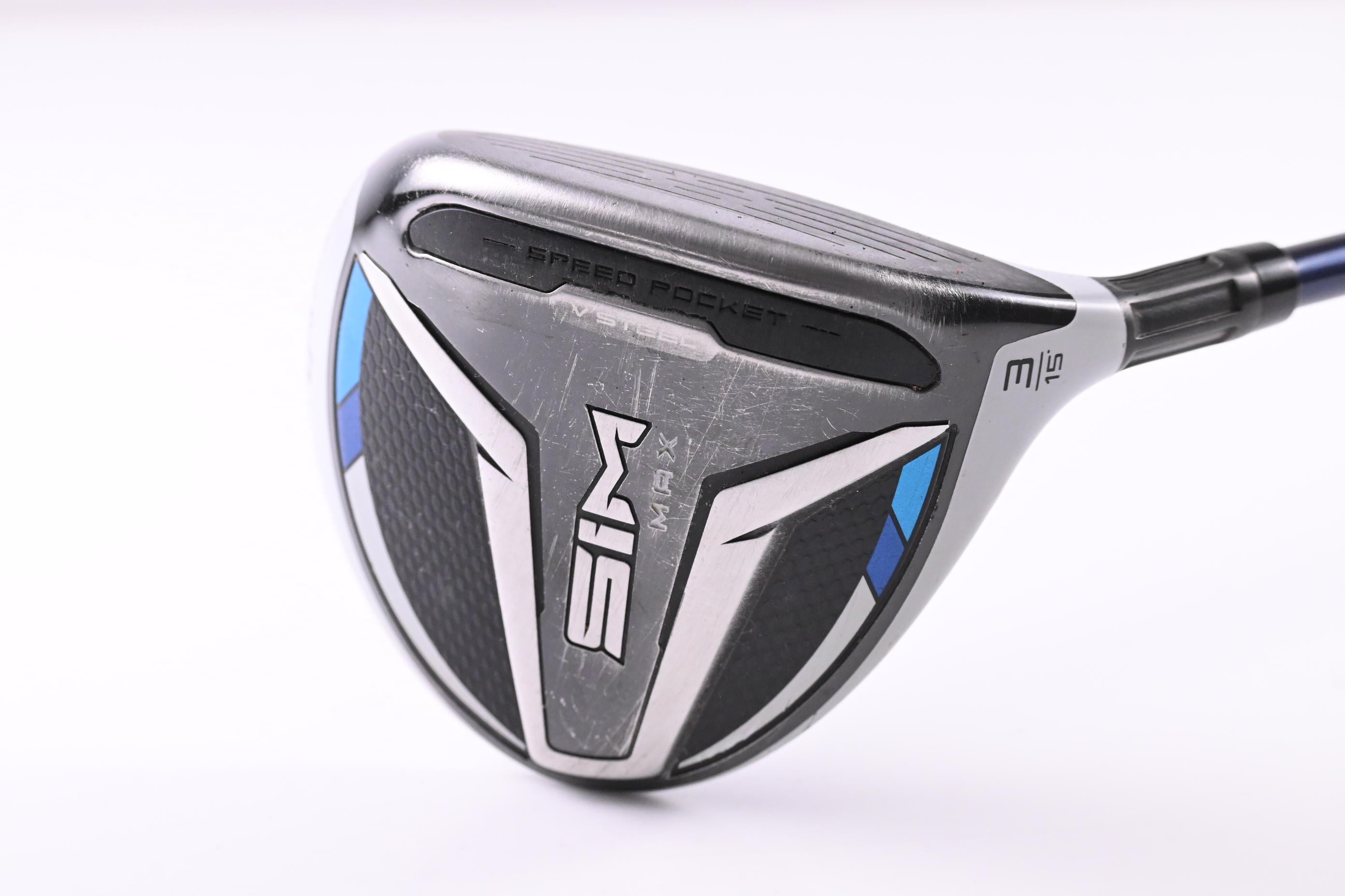 Taylormade SIM Max #3 Wood / 15 Degree / Stiff Flex Ventus Blue 6 Shaft