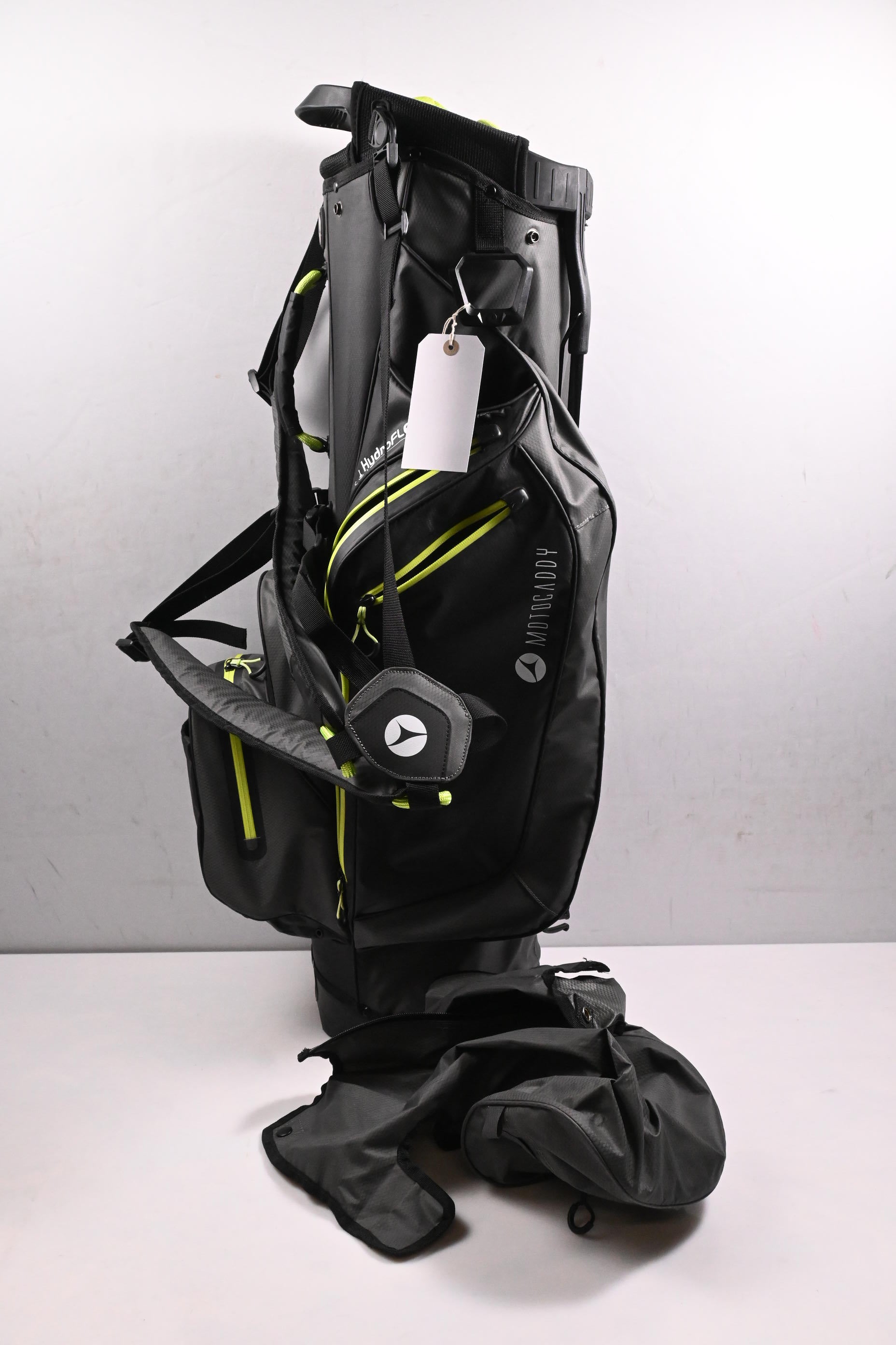 Motocaddy Hydro Flex Stand Bag / 5-Way Divider / Black, Green