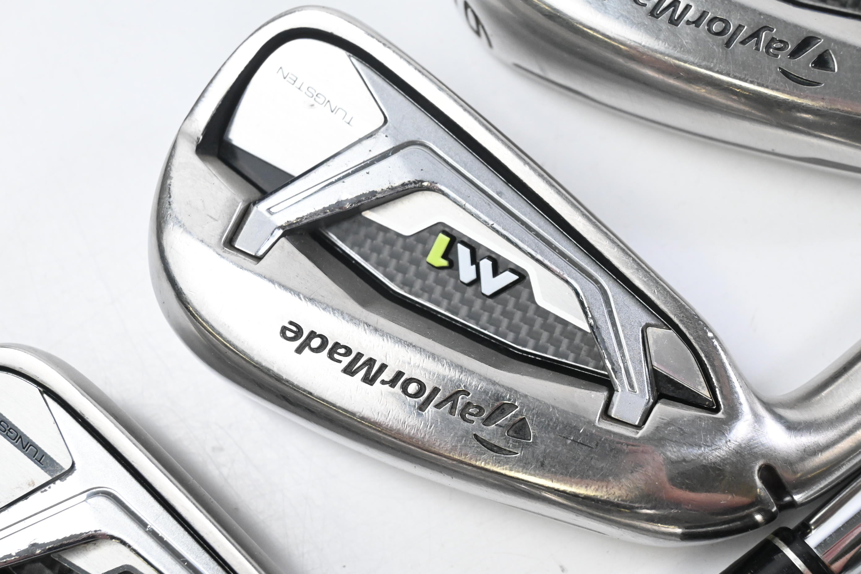 Left Hand Taylormade M1 2017 Irons / 4-PW / Stiff Flex Reax Steel 88 Steel Shaft