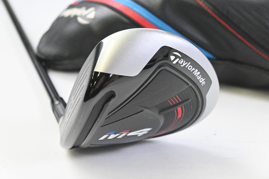 Left Hand Taylormade M4 #3 Wood / 15 Degree / Stiff Flex Fujikura Atmos Red 6
