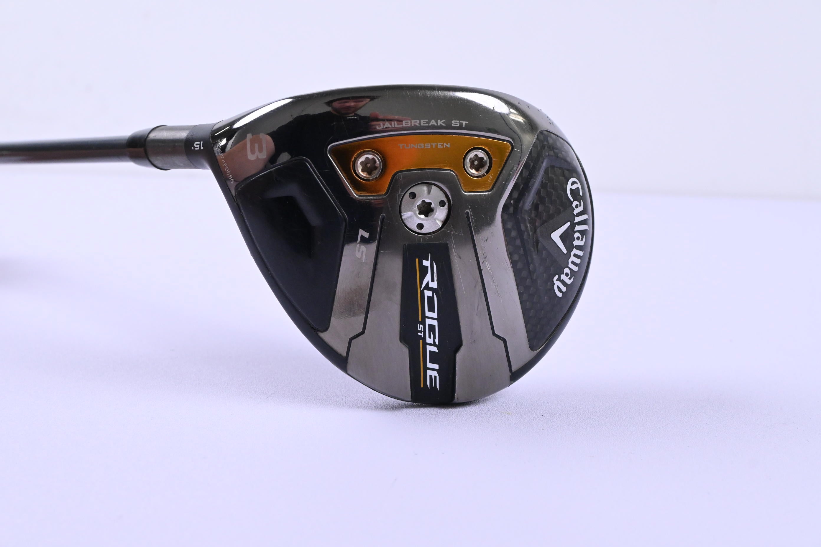 Left Hand Callaway Rogue ST LS #3 Wood / 15 Degree / X-Flex Smoke Black 70 Shaft