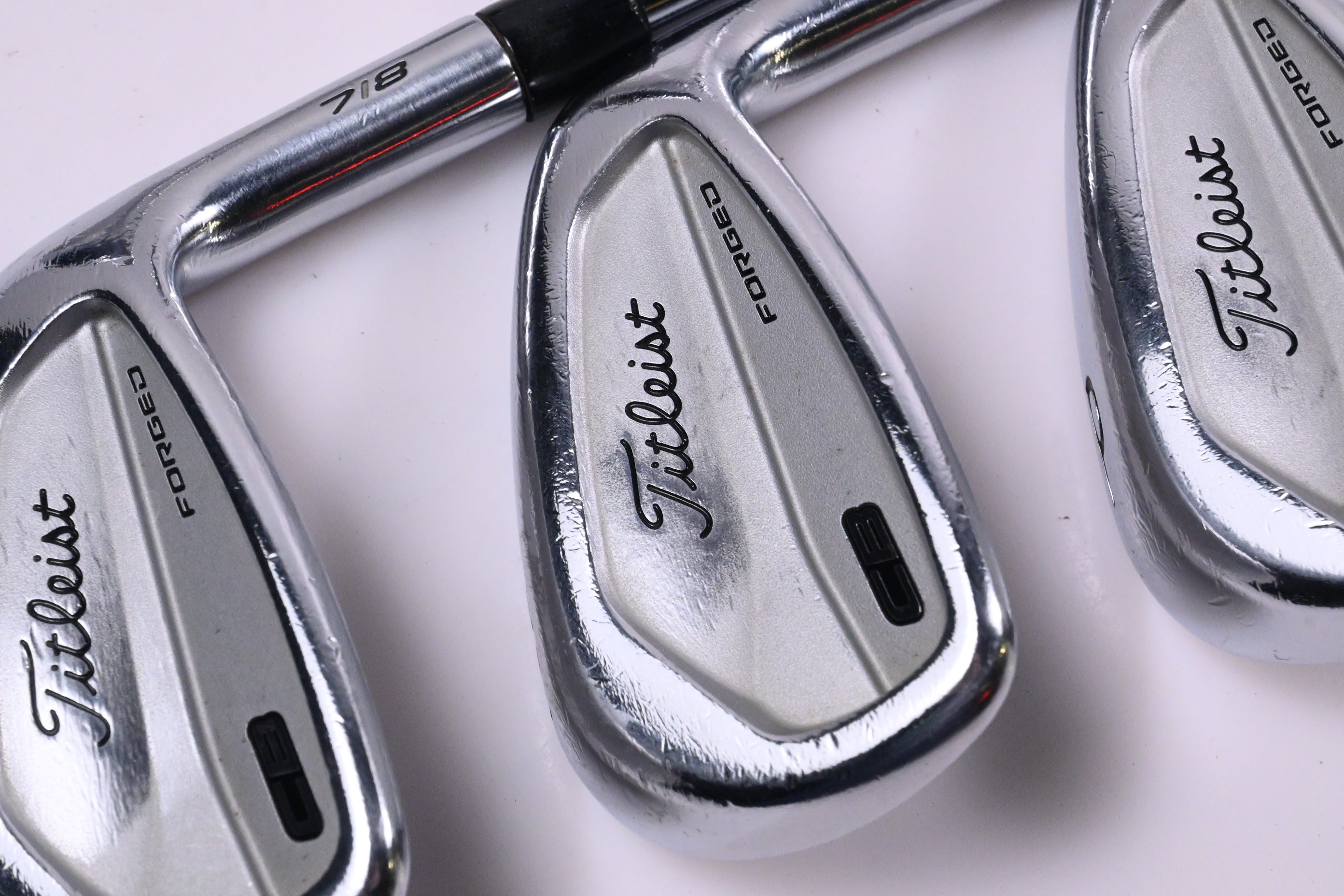 Titleist 718 CB Irons / 6-PW / Stiff Flex KBS Tour Shafts