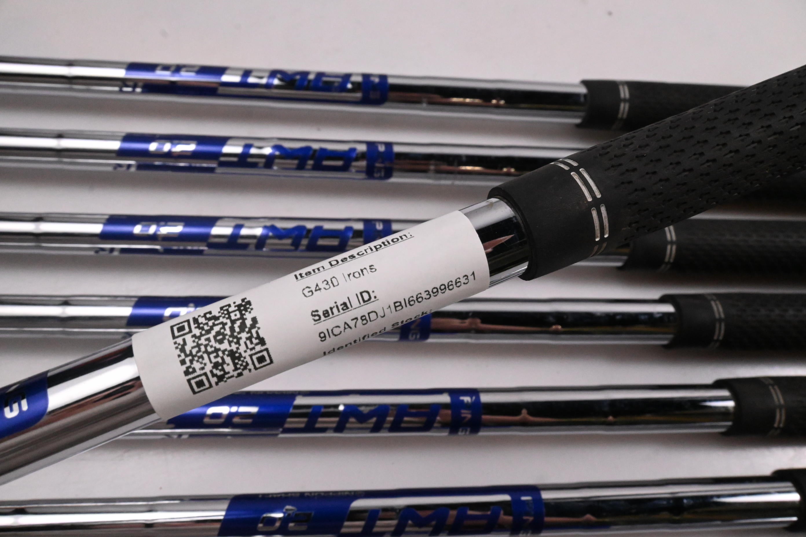 Ping G430 Irons / 5-PW+45°+54° / White Dot / Regular Flex Ping AWT 2.0 Shafts