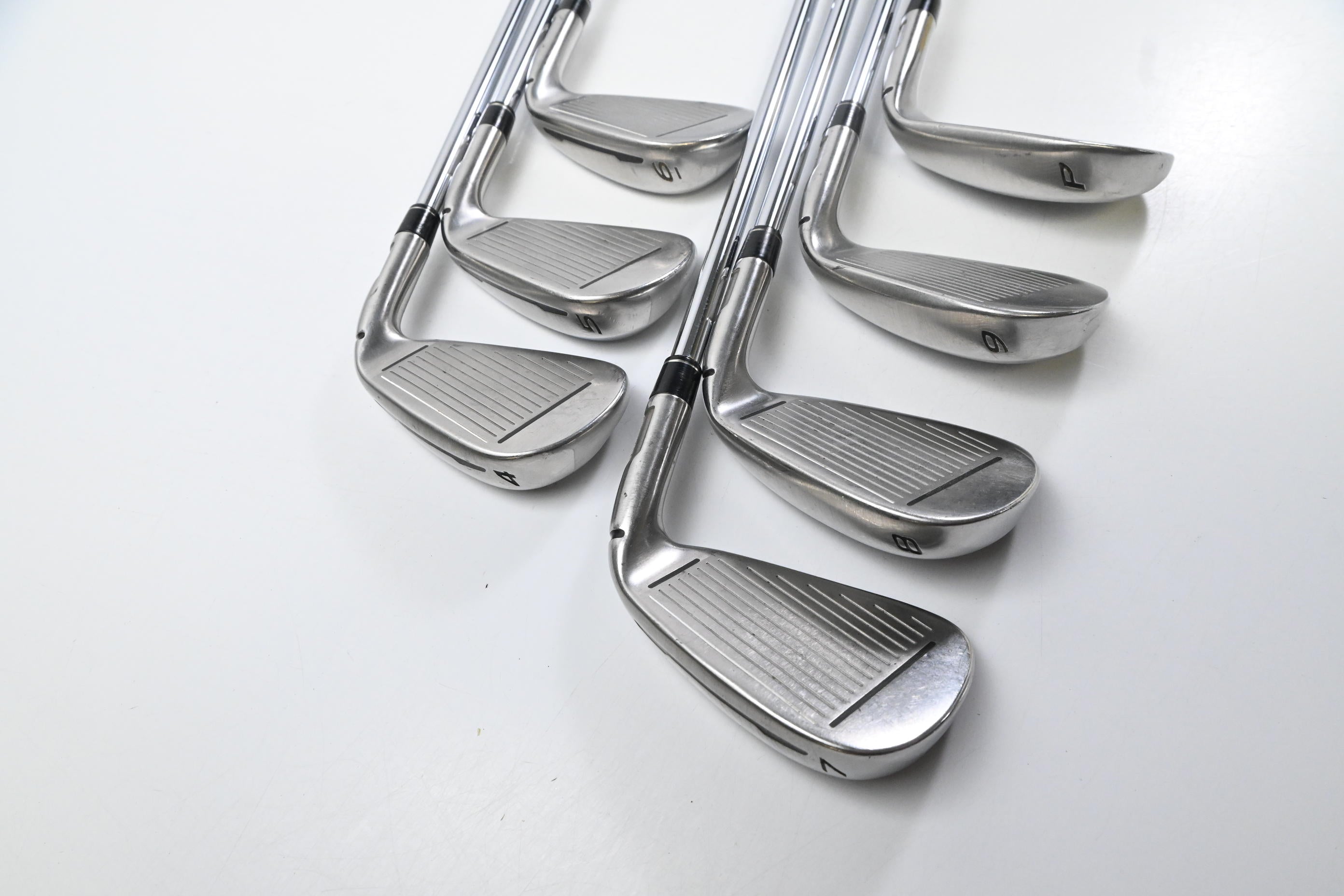 Left Hand Taylormade M1 2017 Irons / 4-PW / Stiff Flex Reax Steel 88 Steel Shaft