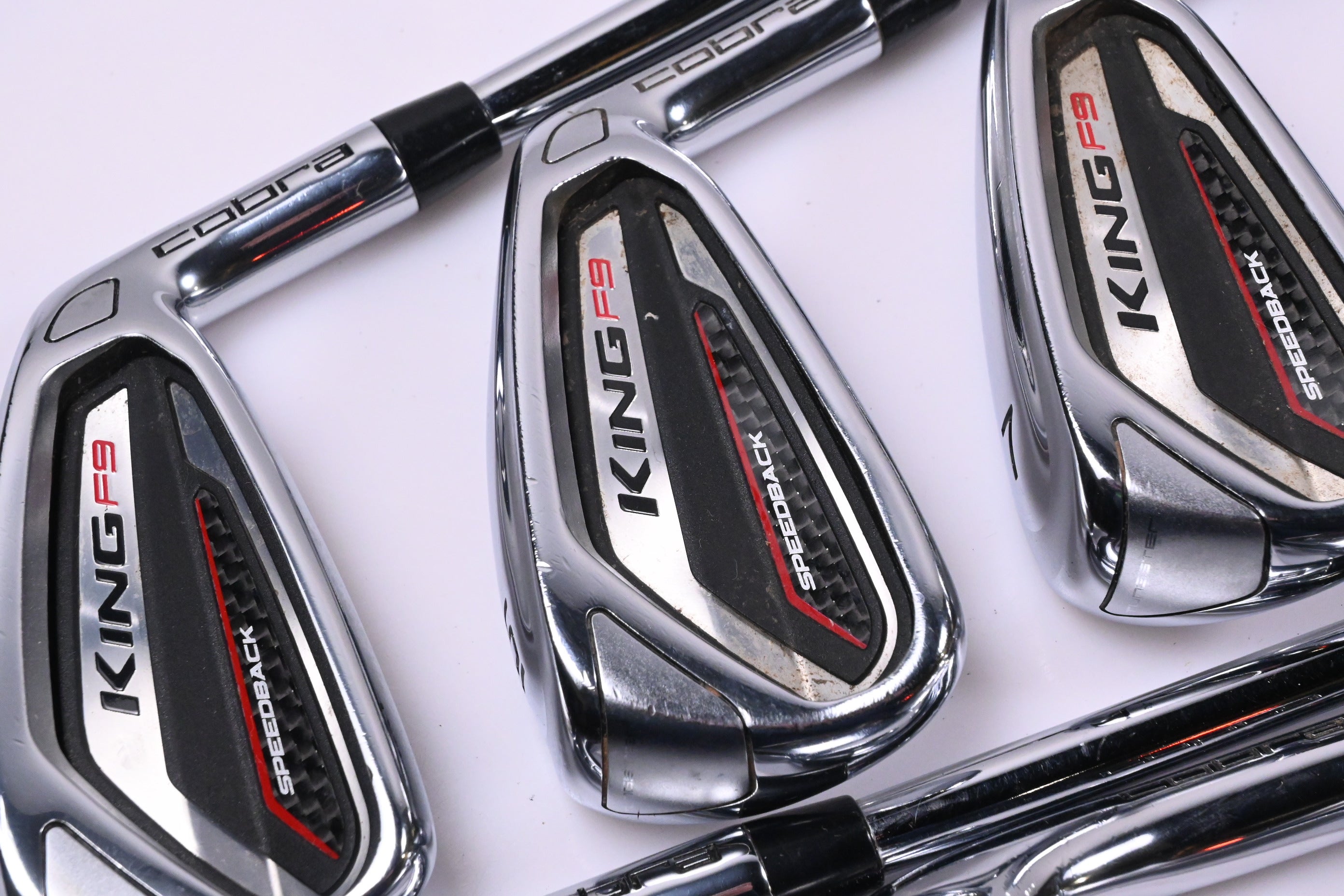 Cobra King F9 Speedback Irons / 5-PW+GW+SW / Regular Flex Cobra Shafts