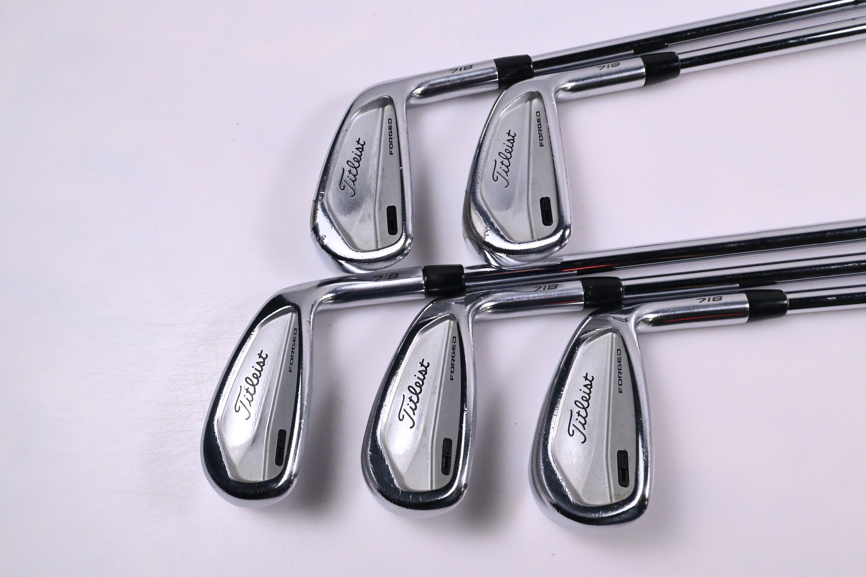 Titleist 718 CB Irons / 6-PW / Stiff Flex KBS Tour Shafts