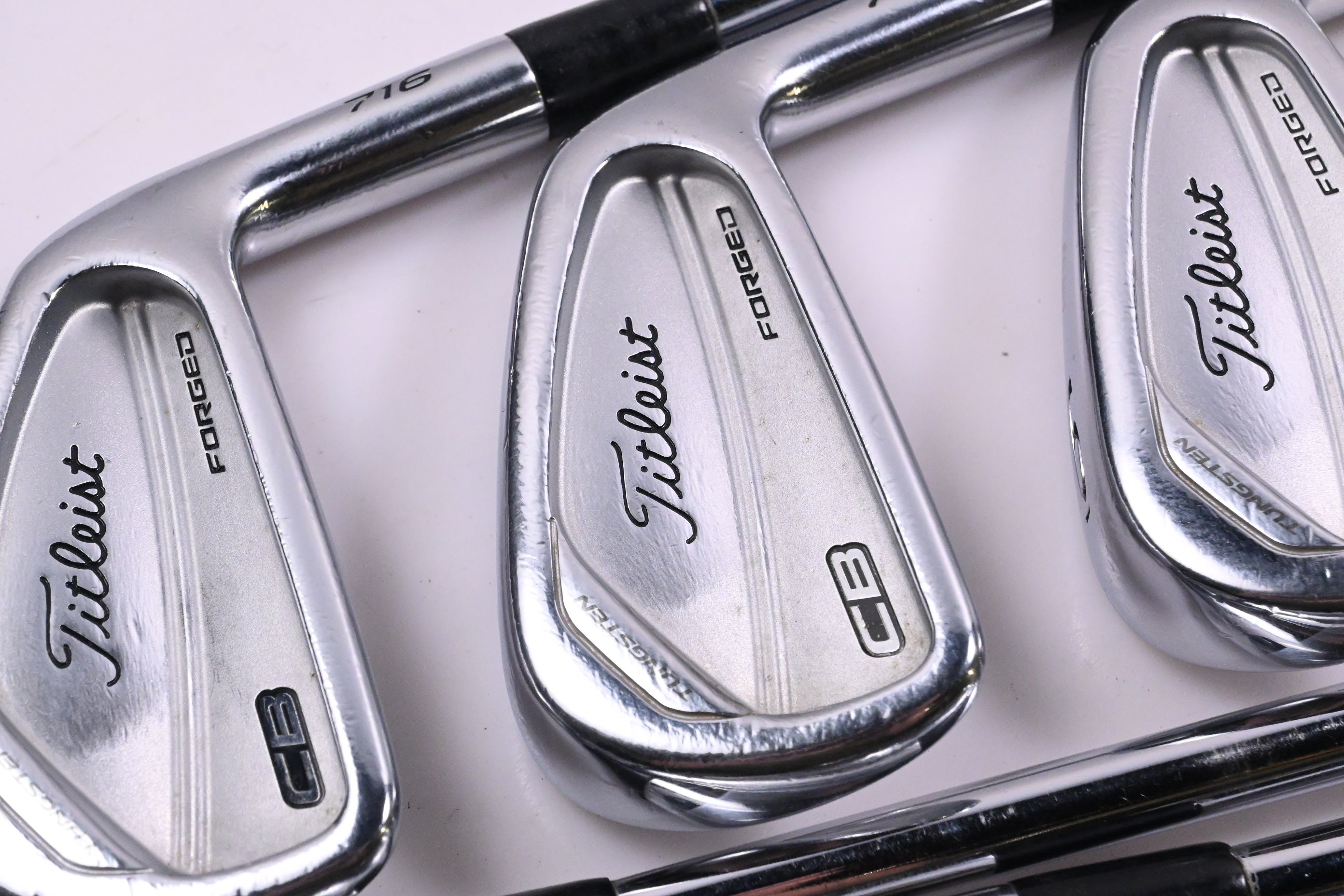 Titleist 716 CB Irons / 4-PW / Stiff Flex KBS Tour Shafts