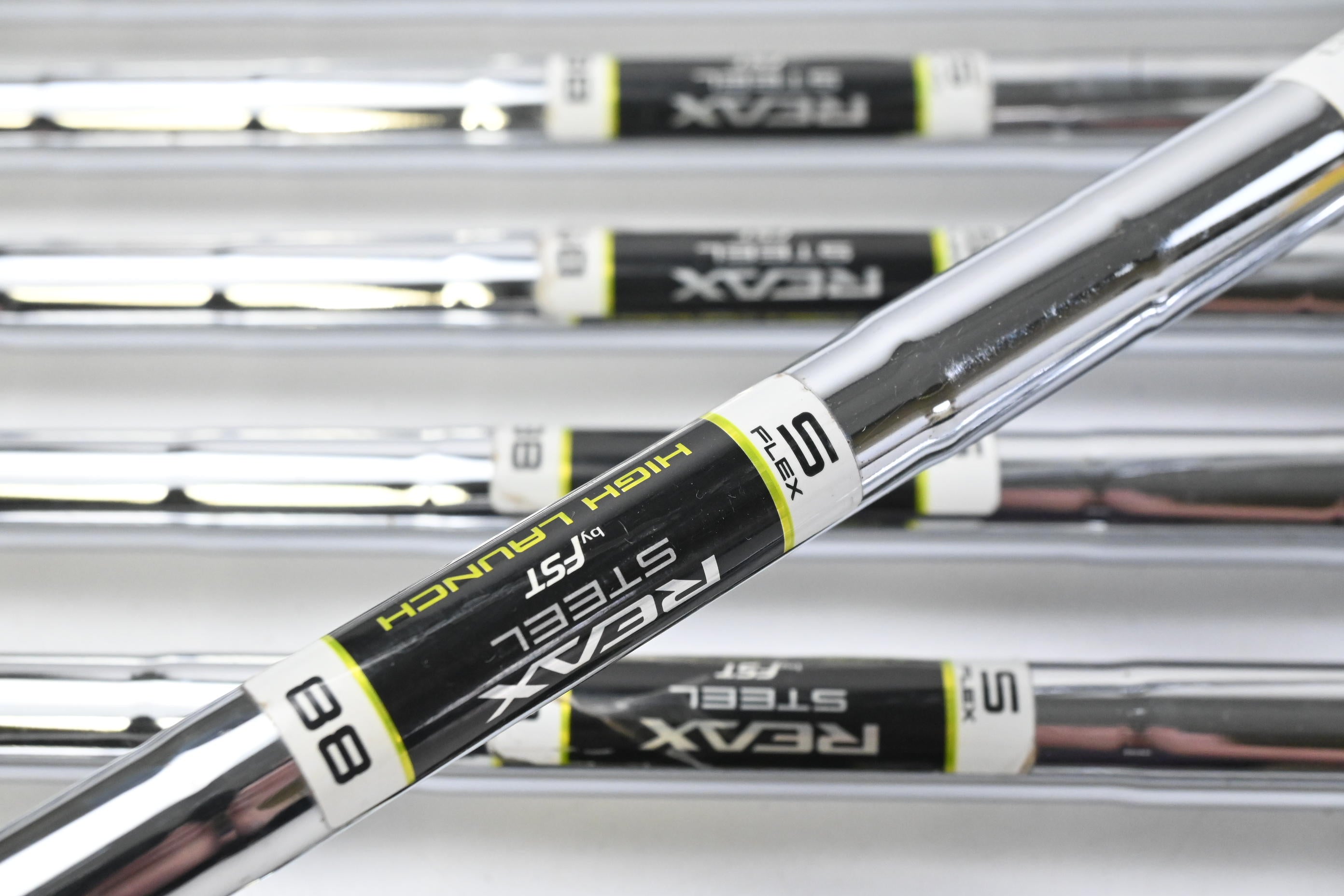 Left Hand Taylormade M1 2017 Irons / 4-PW / Stiff Flex Reax Steel 88 Steel Shaft