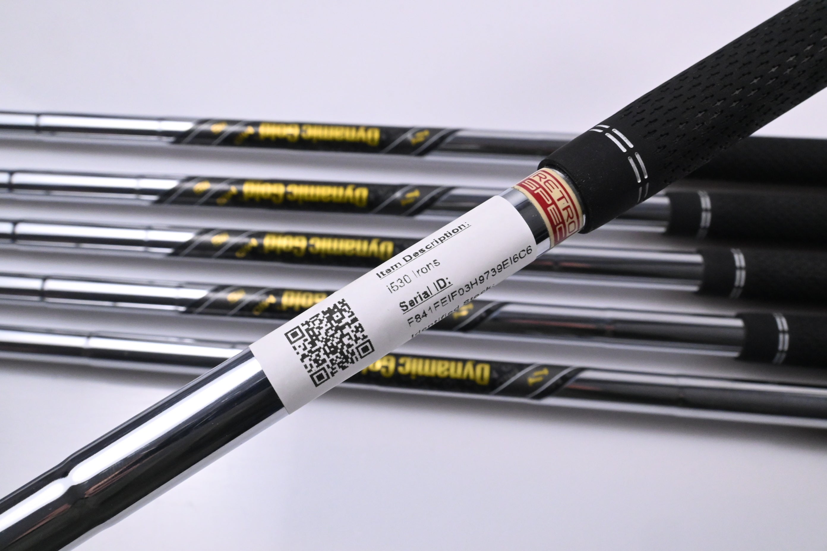 Ping i530 Irons / 5-PW / Red Dot / Stiff Flex Dynamic Gold MID 115 S300 Shafts