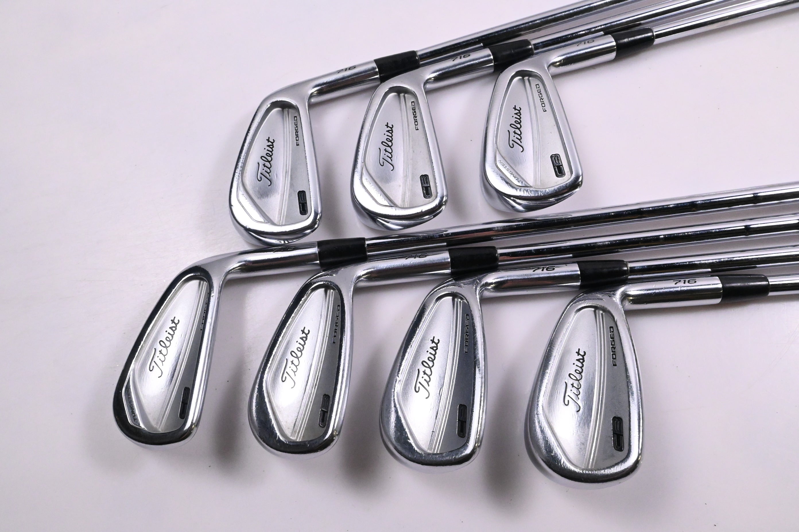Titleist 716 CB Irons / 4-PW / Stiff Flex KBS Tour Shafts