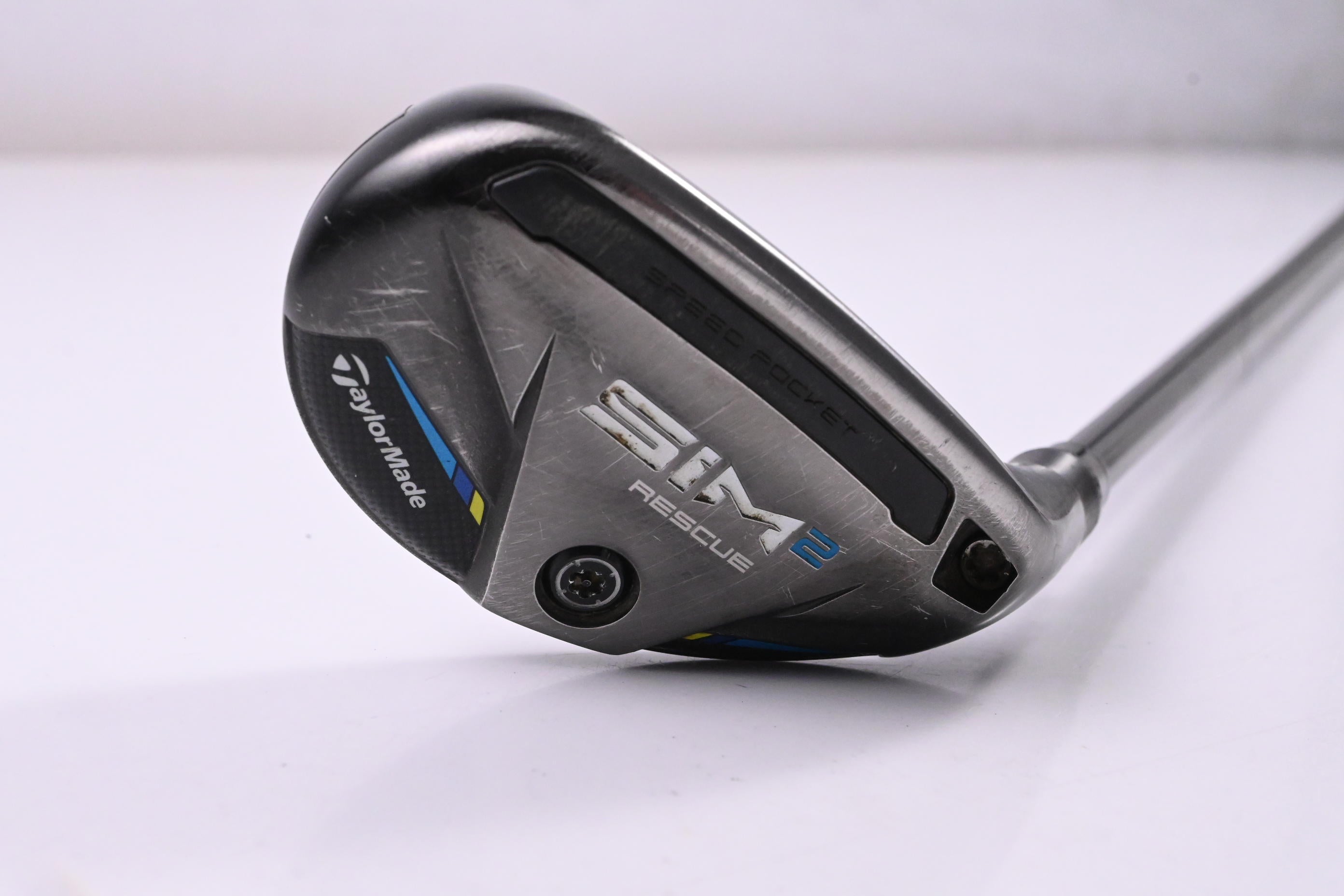 Taylormade SIM2 #4 Hybrid / 22 Degree / Stiff Flex Tensei AV Raw Blue 80 Shaft