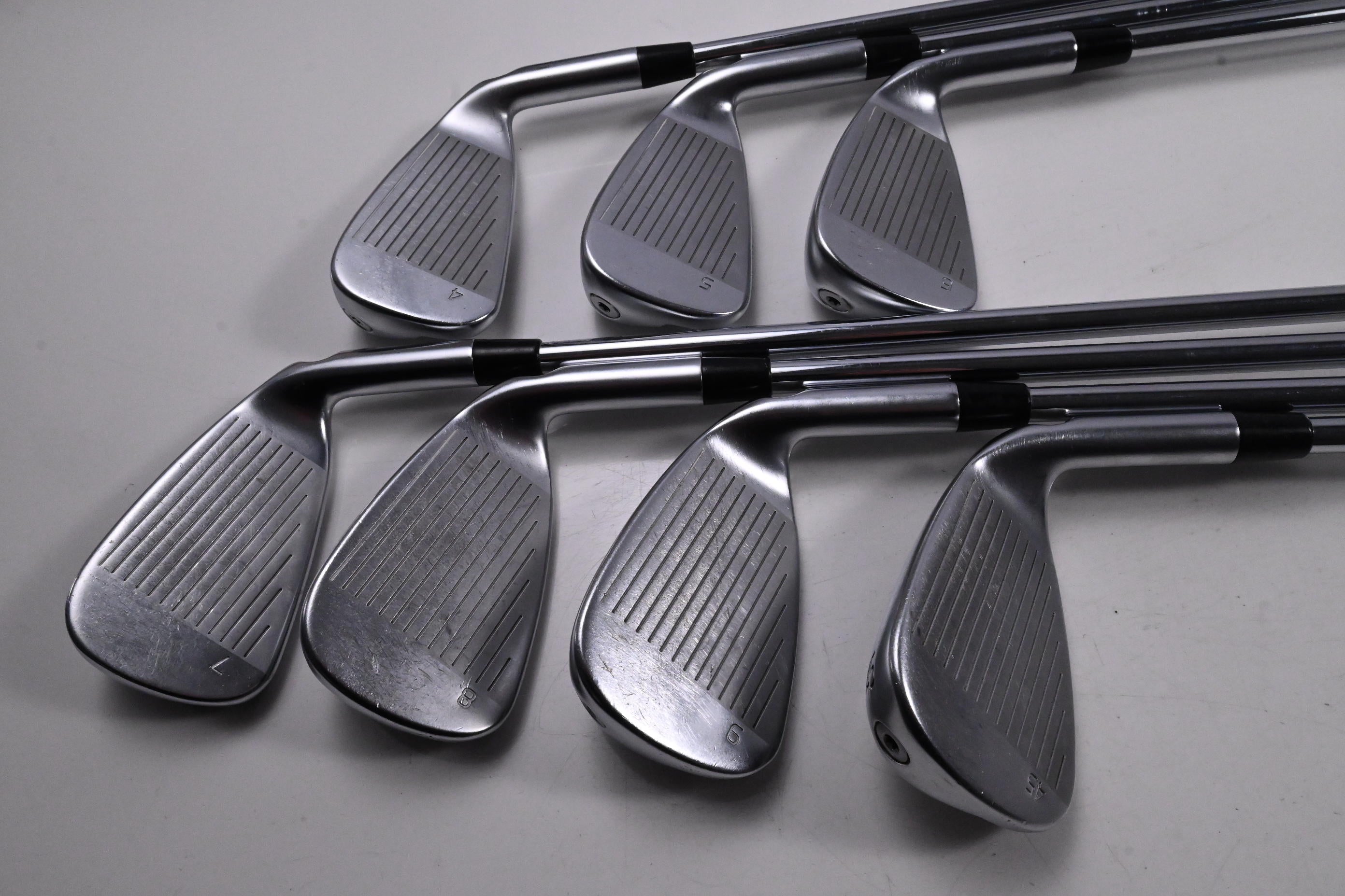 Left Hand Ping G430 Irons / 4-9i+45 / Green Dot / Regular Flex Ping AWT 2.0