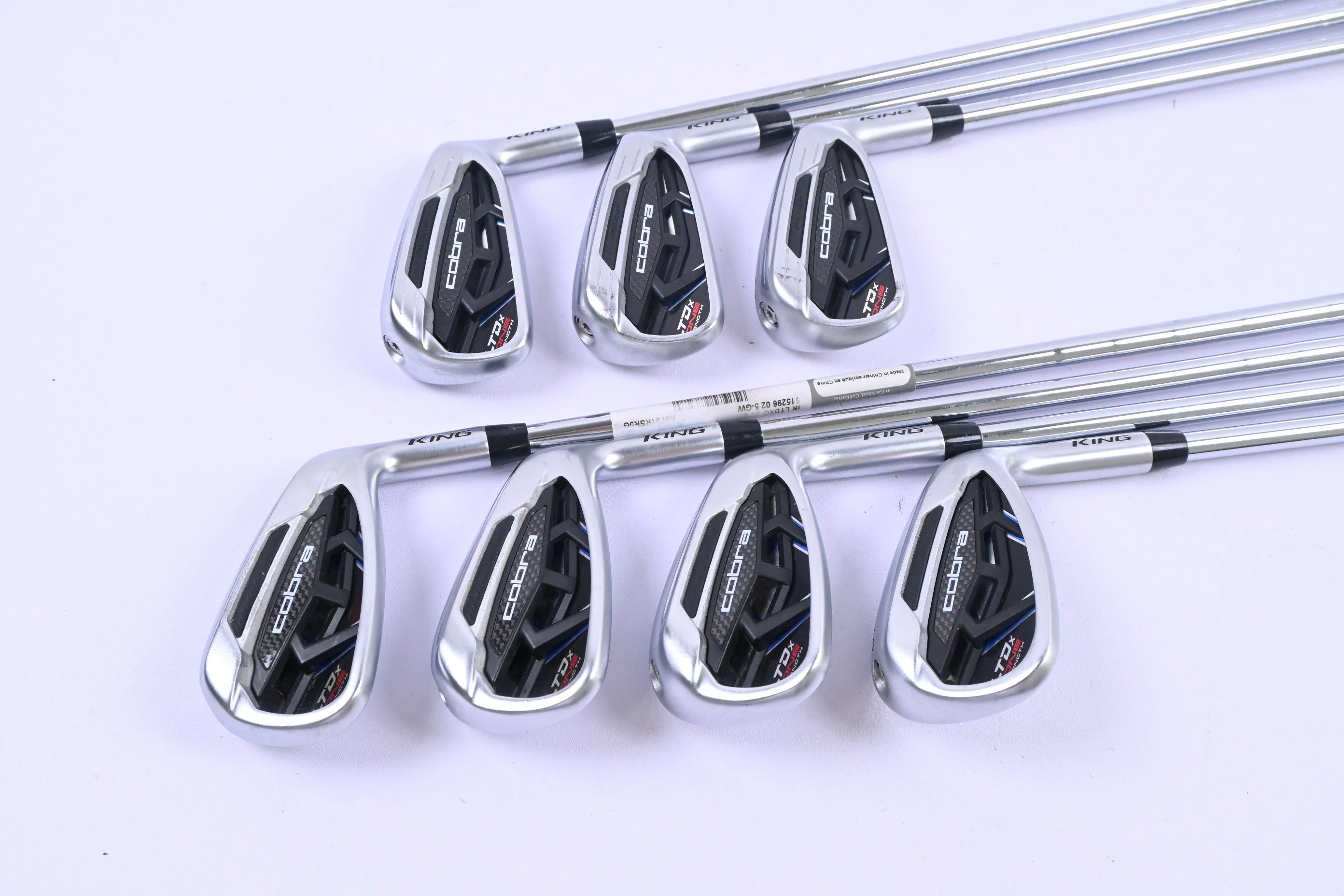 Cobra LTDx One Length Irons / 5-PW+GW / Regular Flex KBS Tour Shafts