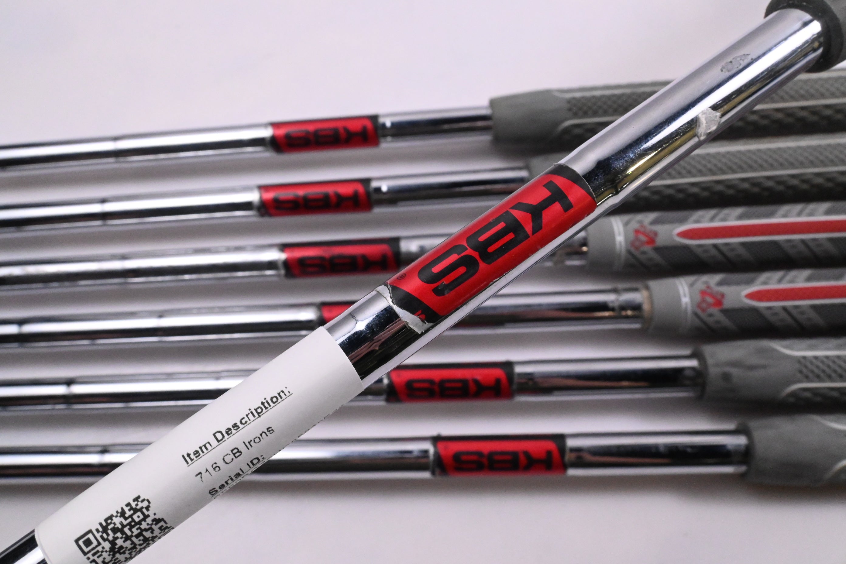Titleist 716 CB Irons / 4-PW / Stiff Flex KBS Tour Shafts