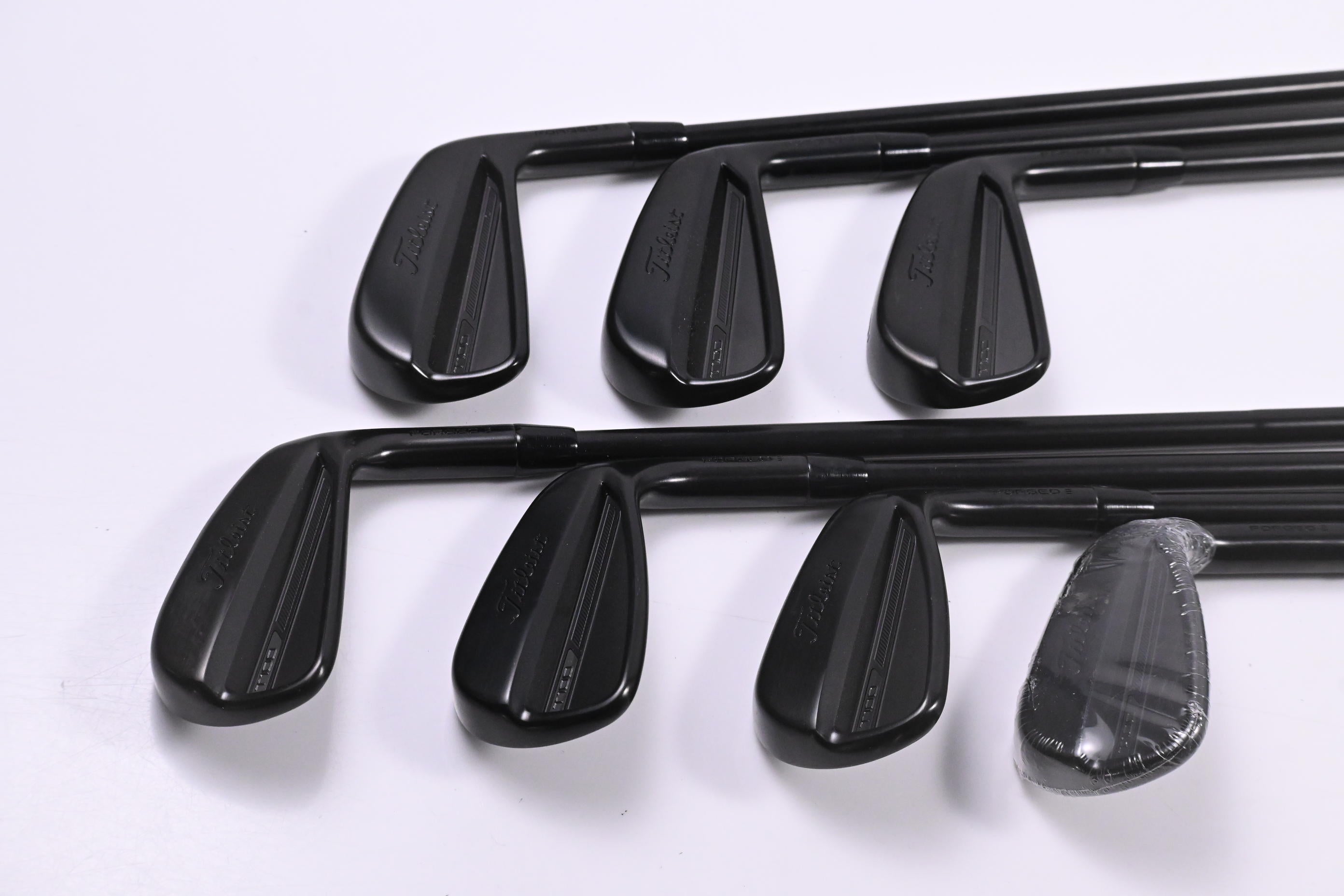 Titleist T100 Black Vapor Irons / 4-PW / Stiff Flex AMT Tour White S300 Shafts