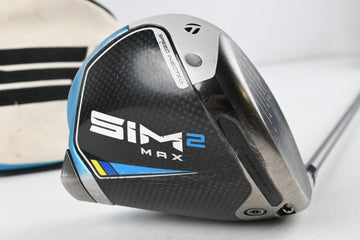 Taylormade SIM2 Max Driver / 9 Degree / Stiff Flex Fujikura Air Speeder 50 Shaft
