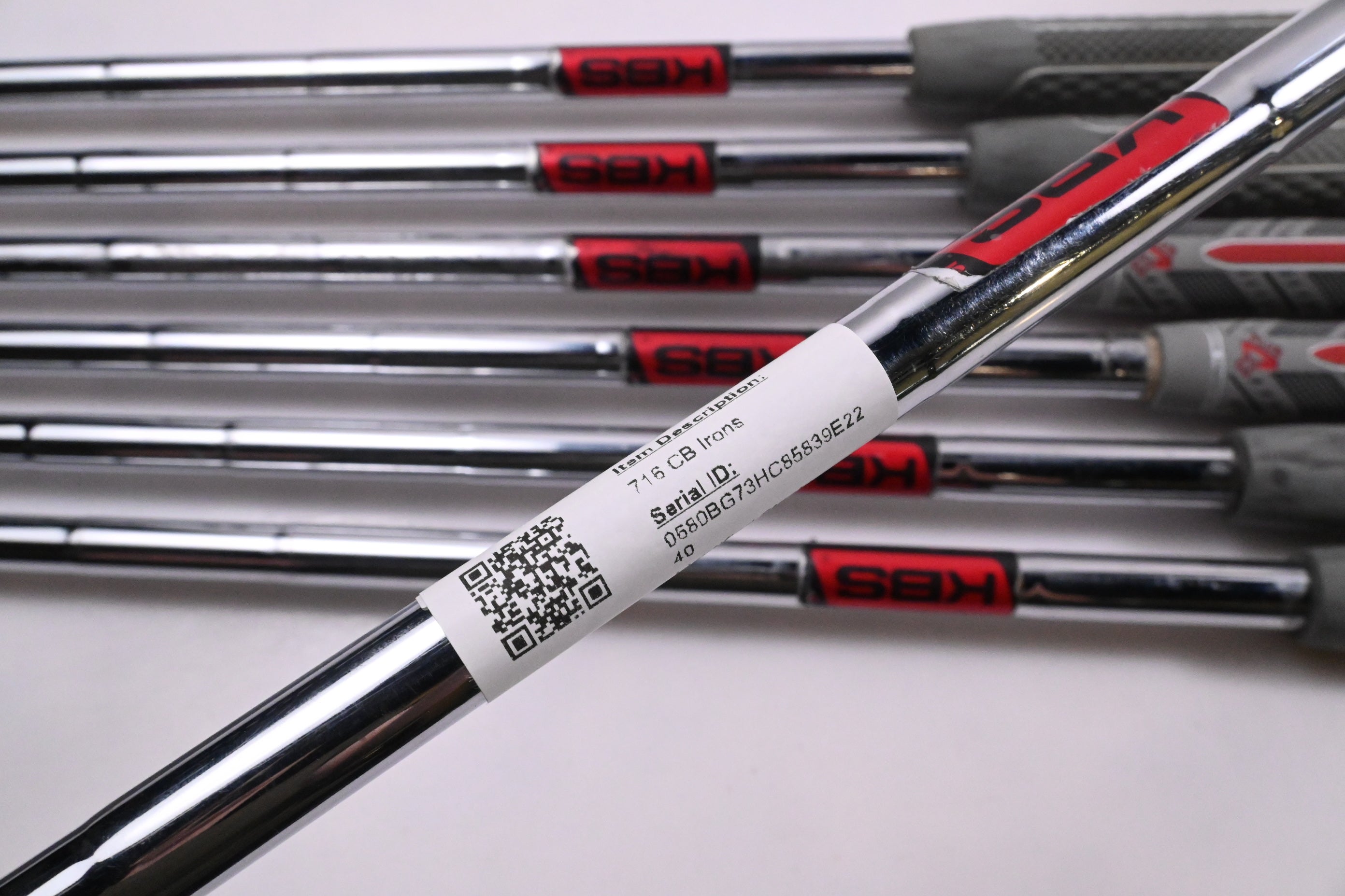 Titleist 716 CB Irons / 4-PW / Stiff Flex KBS Tour Shafts