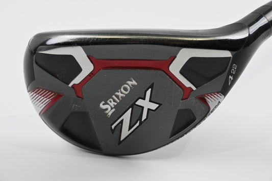 Srixon ZX #4 Hybrid / 22 Degree / Regular Flex HZRDUS Smoke Black 80 Shaft