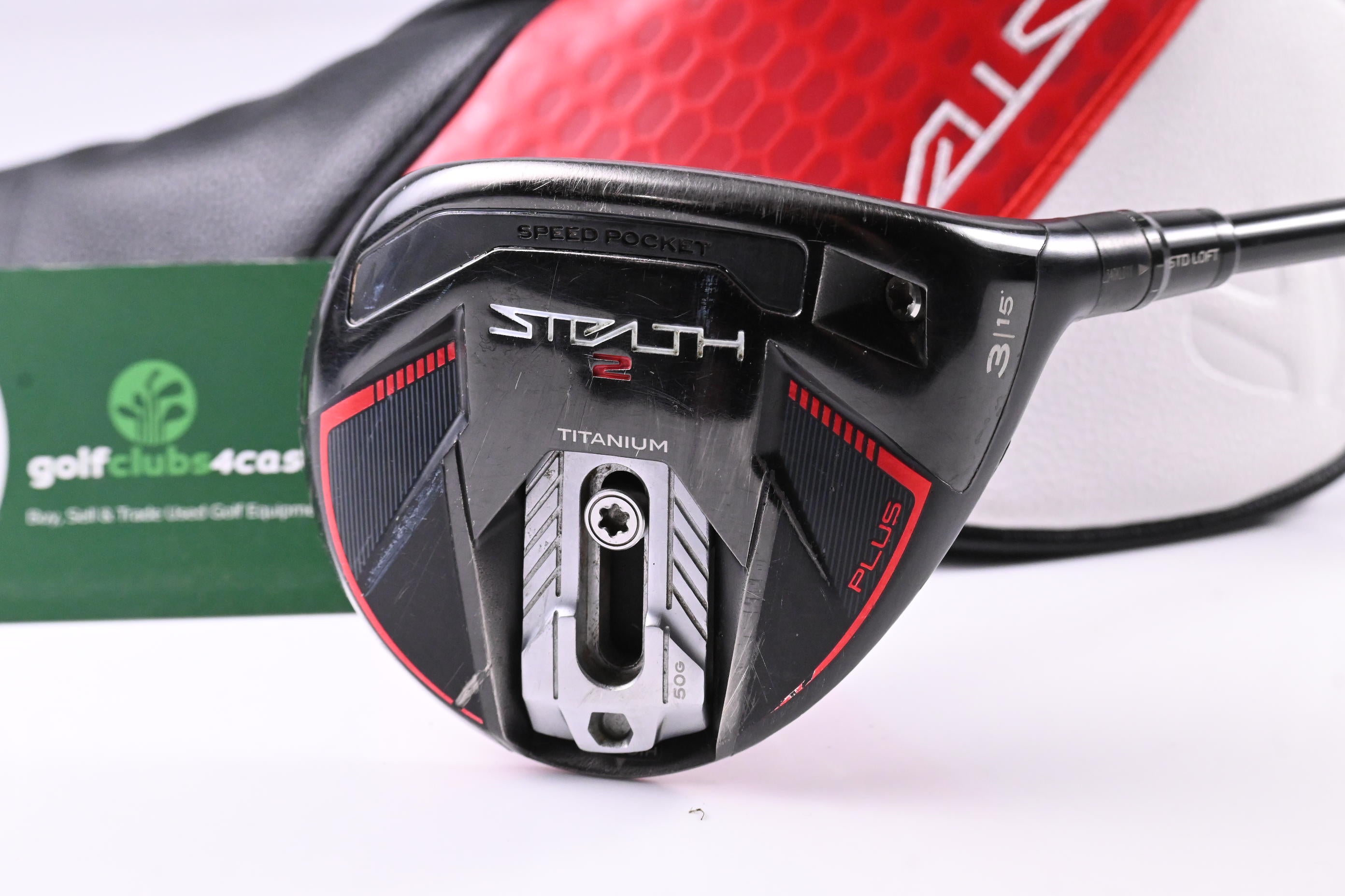 Taylormade Stealth 2 Plus #3 Wood / 15 Degree / Stiff Flex Kai'li White 70 Shaft