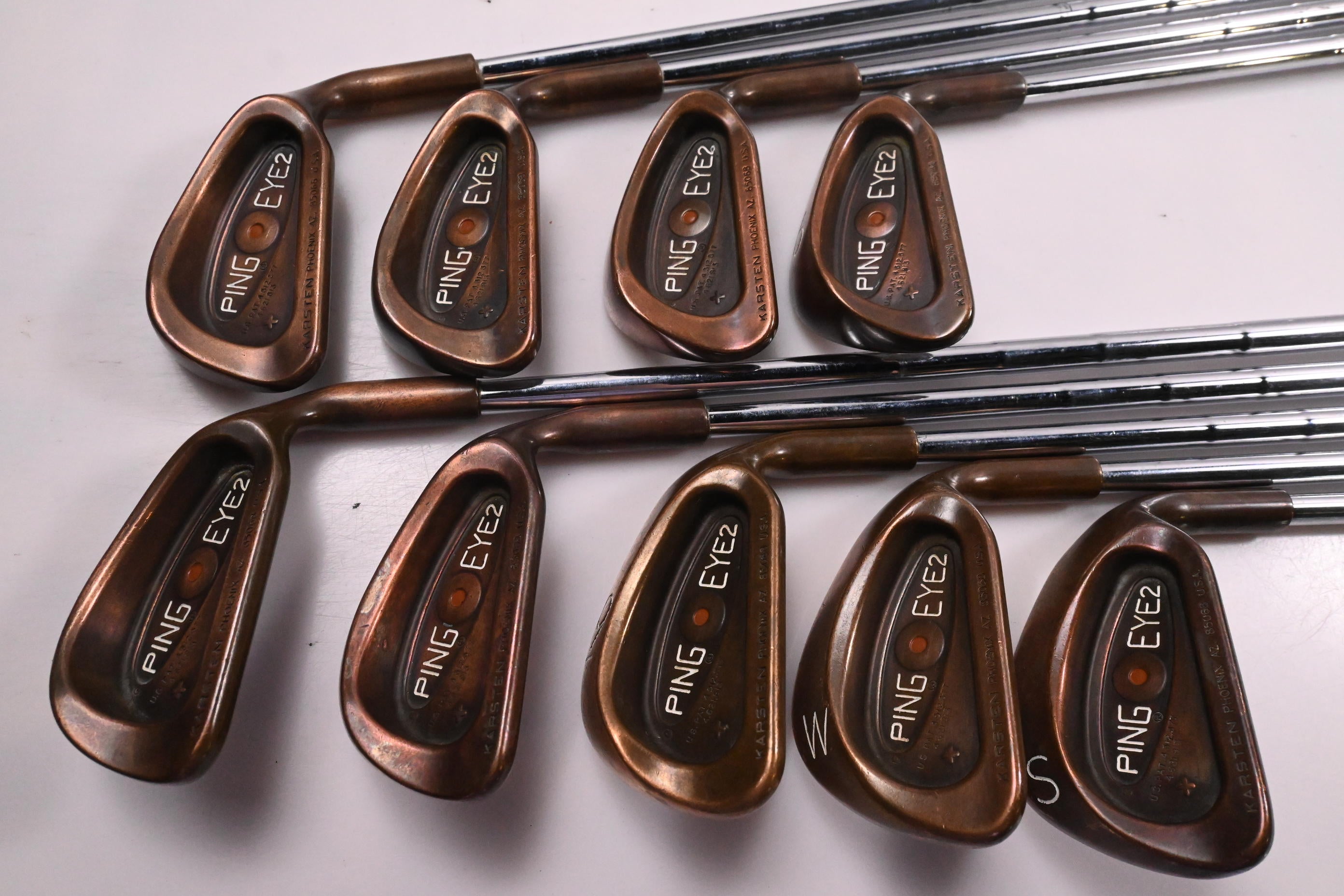 Ping Eye 2+ BeCu Irons / 3-PW+SW / Brown Dot / Stiff Flex Ping K-Shaft Shafts