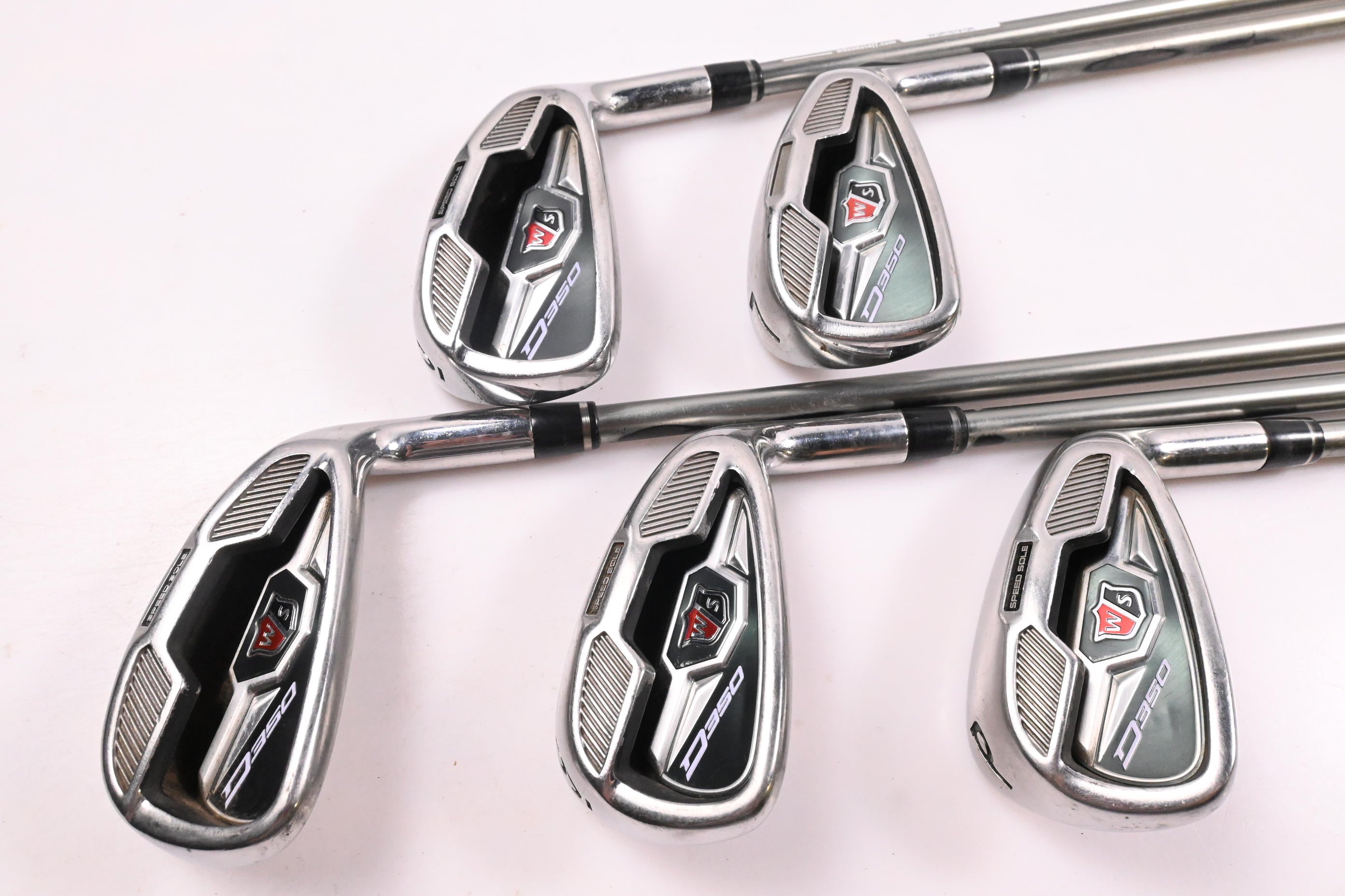 Wilson D350 Irons / 6-PW / Regular Flex UST Elements Chrome 59 Shafts