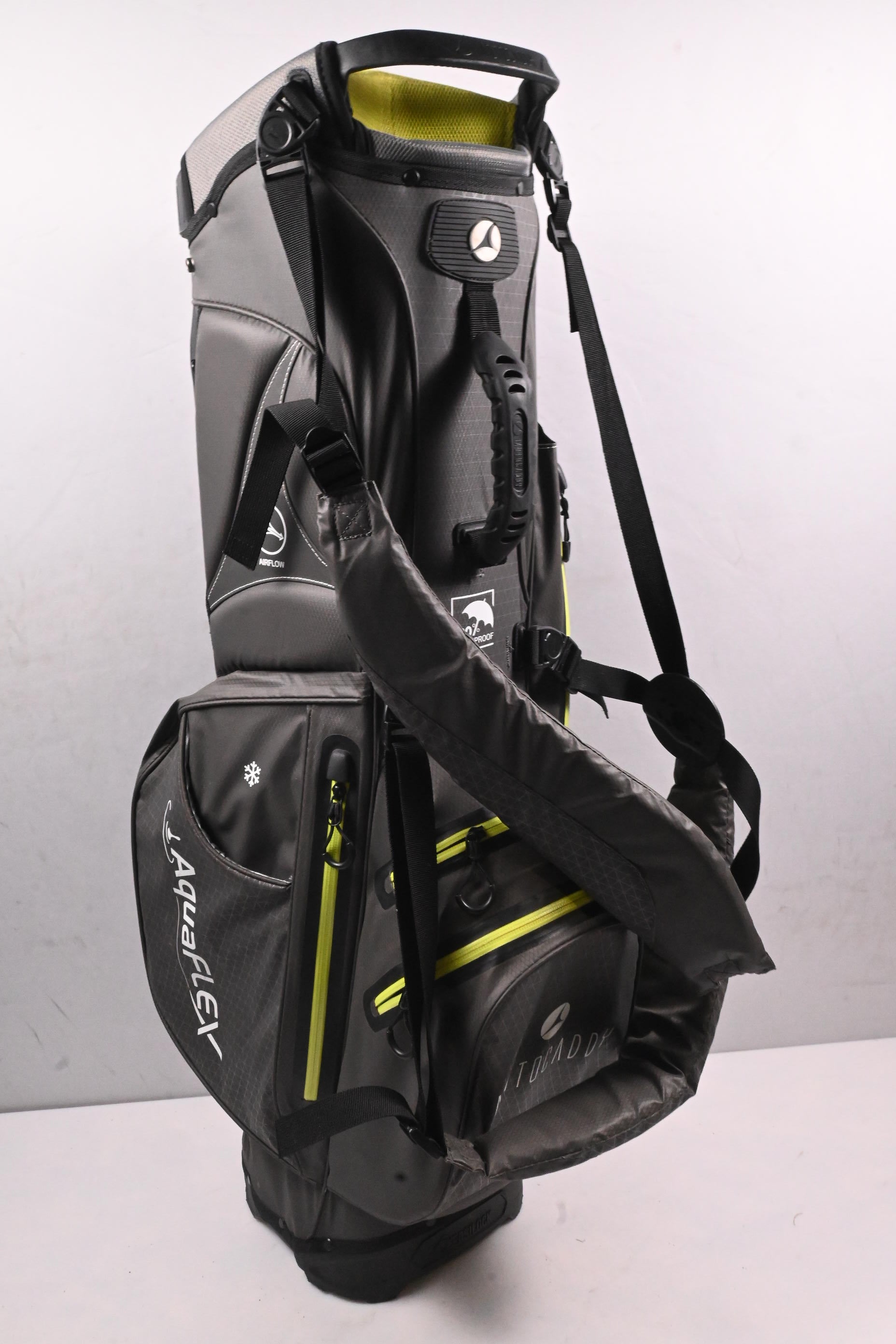 Motocaddy AquaFlex Stand Bag / 5-Way Divider / Grey, Green