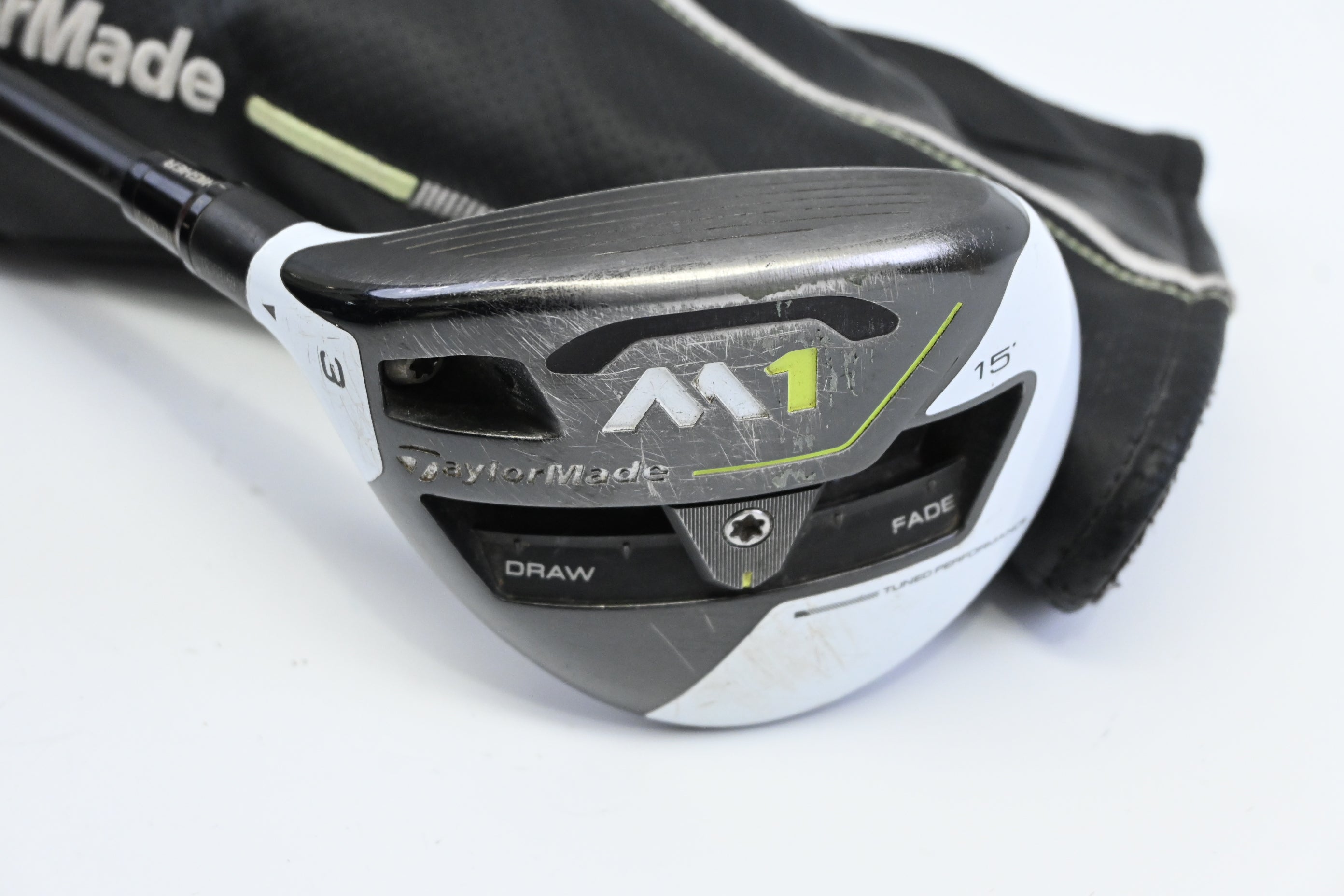 Left Hand Taylormade M1 2017 #3 Wood / 15 Degree / Stiff Flex HZRDUS Black 62