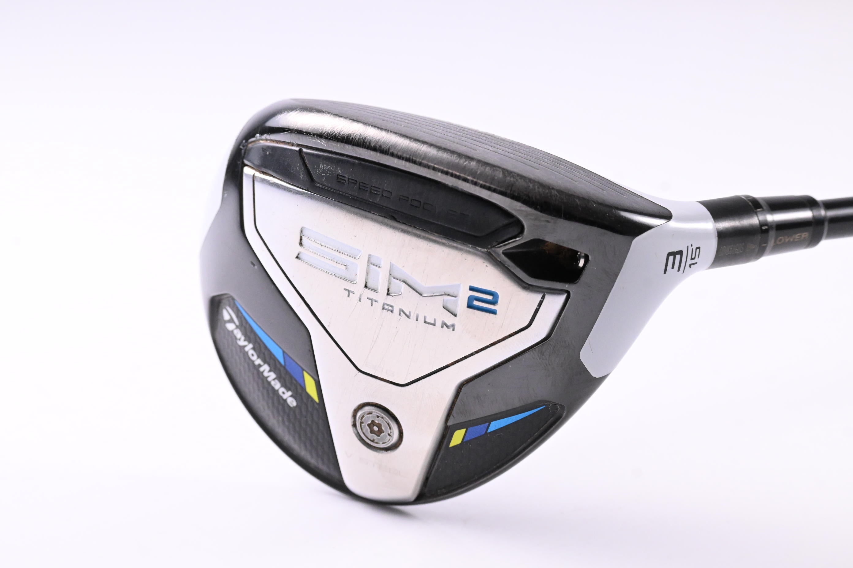 Taylormade SIM2 Ti #3 Wood / 15 Degree / Stiff Flex Tensei AV RAW Blue 65 Shaft