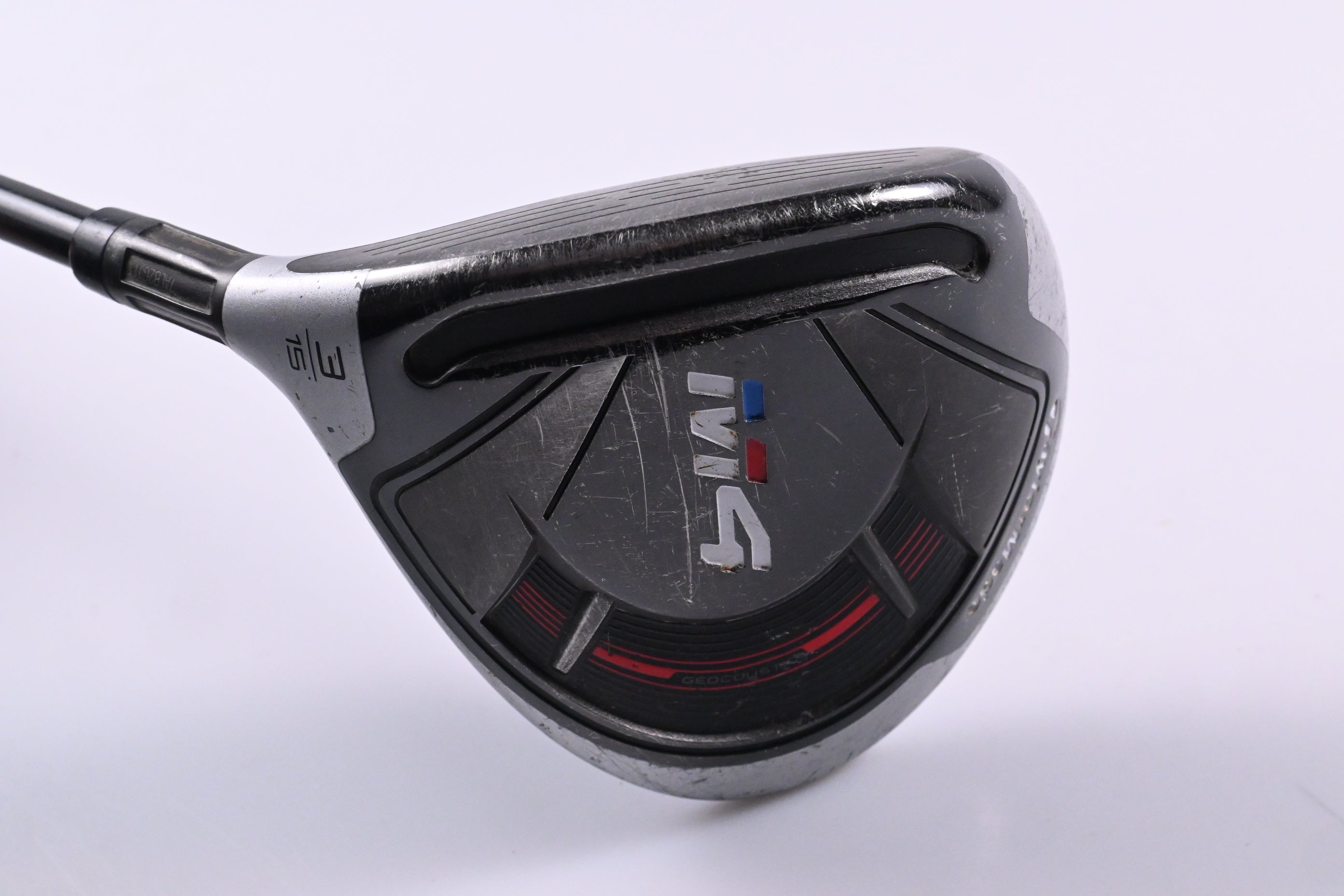 Left Hand Taylormade M4 #3 Wood / 15 Degree / Regular Flex Atmos Red 5 Shaft
