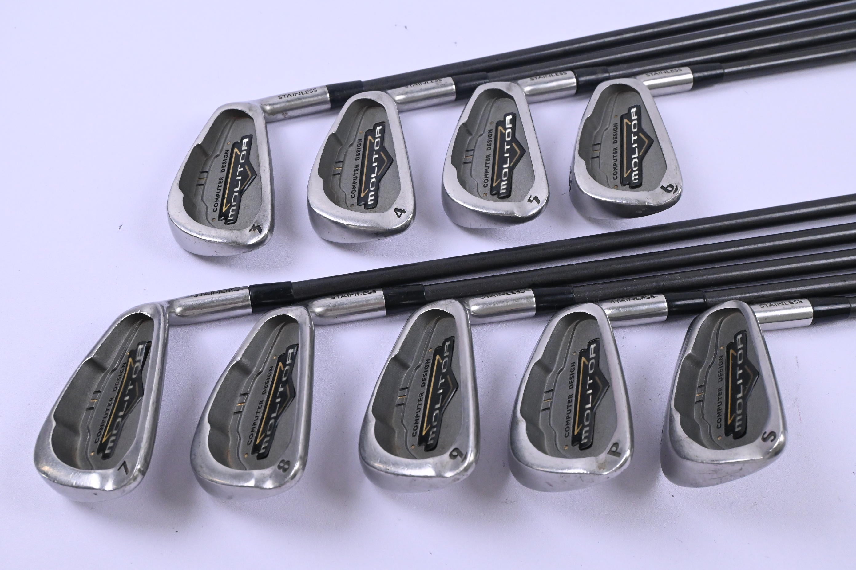 Spalding Molitor Irons / 3-PW / Regular Flex Spalding Shafts