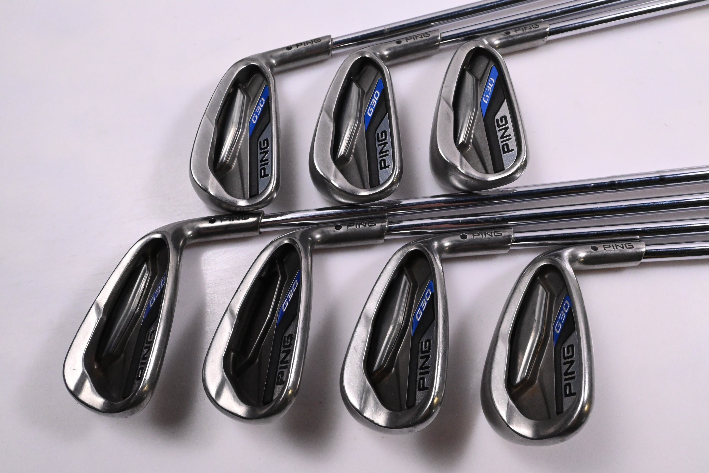Ping G30 Irons / 5-PW+SW / Black Dot / Regular Flex Ping CFS Distance