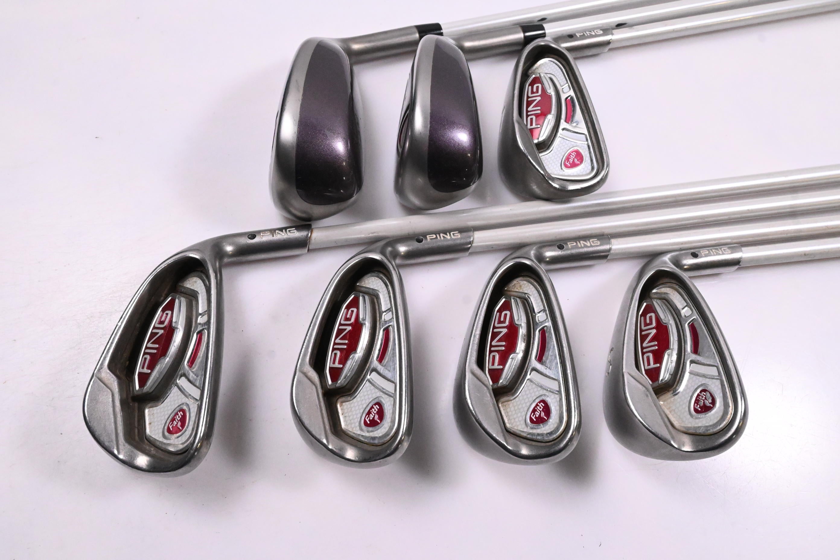 Ladies Ping Faith Hybrid Combo Irons / 5-PW+SW / Ladies Flex Ping ULT 200 Shafts