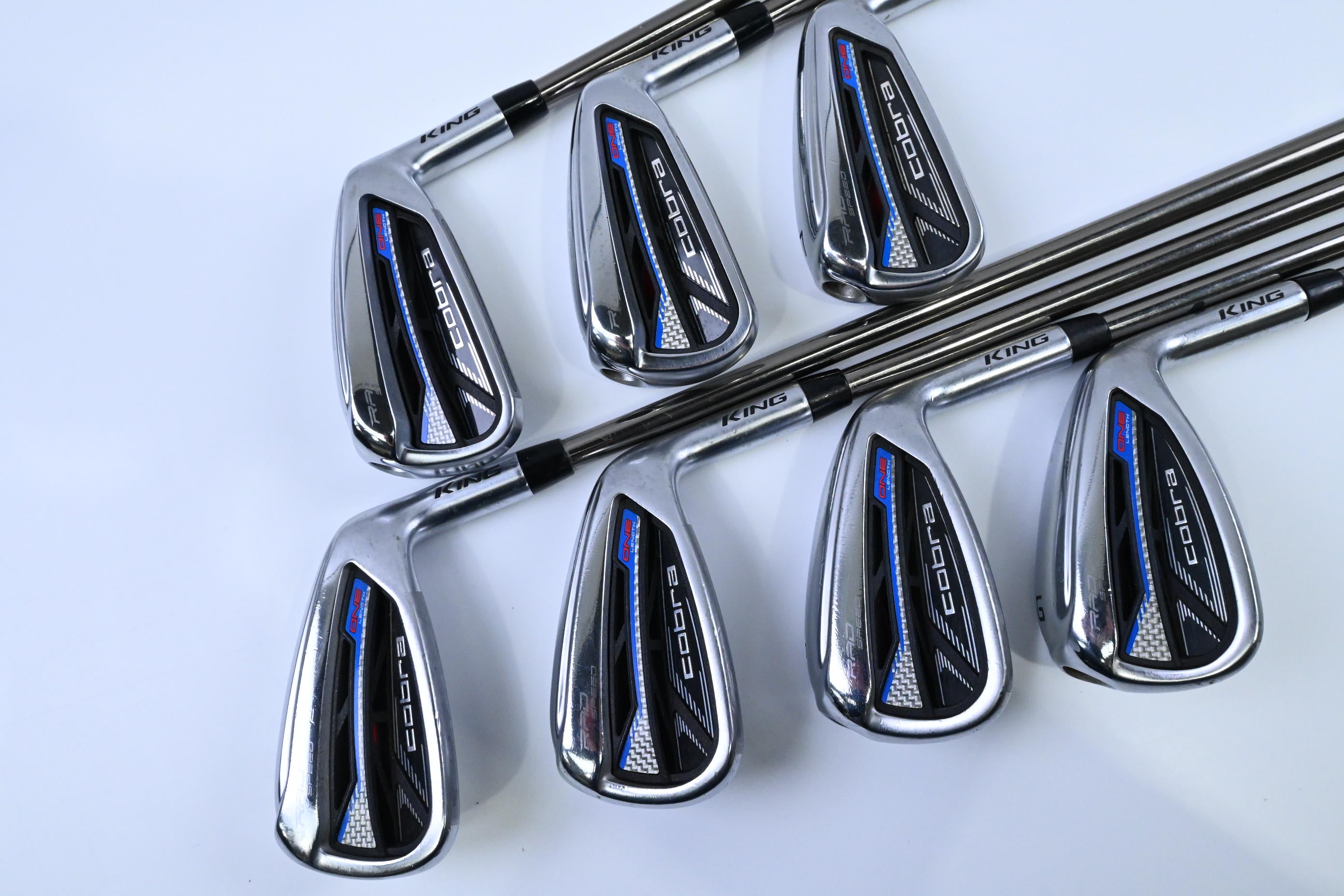 Cobra King Radspeed One Length Irons / 5-PW+GW / Senior Flex Recoil ESX 460