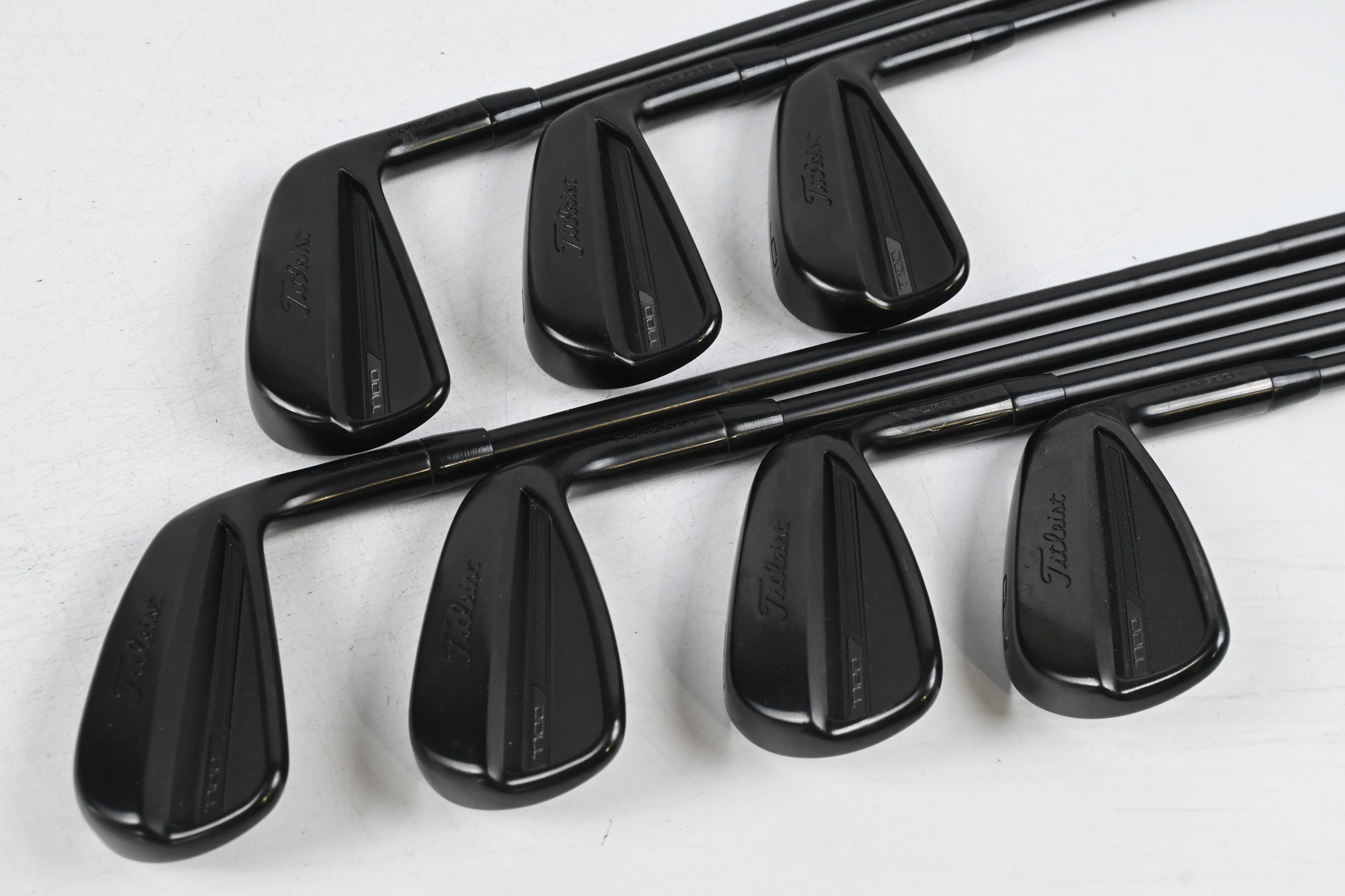 Titleist T100 Black Vapor Irons / 4-PW / Stiff Flex AMT Tour White S300 Shafts