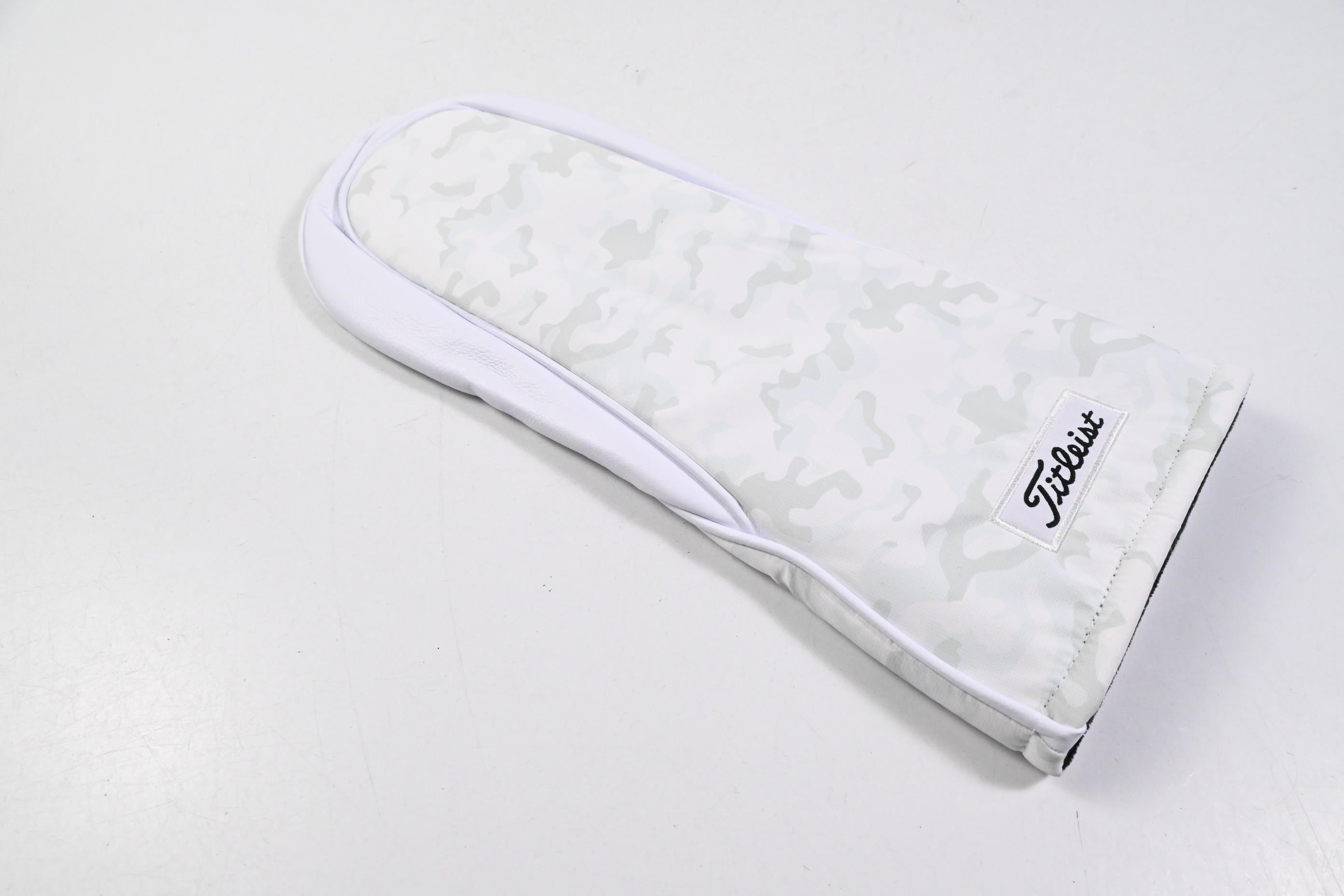 Titleist Camo Leather Headcovers / Set Of 3 / Driver, Fairway & Hybrid / White