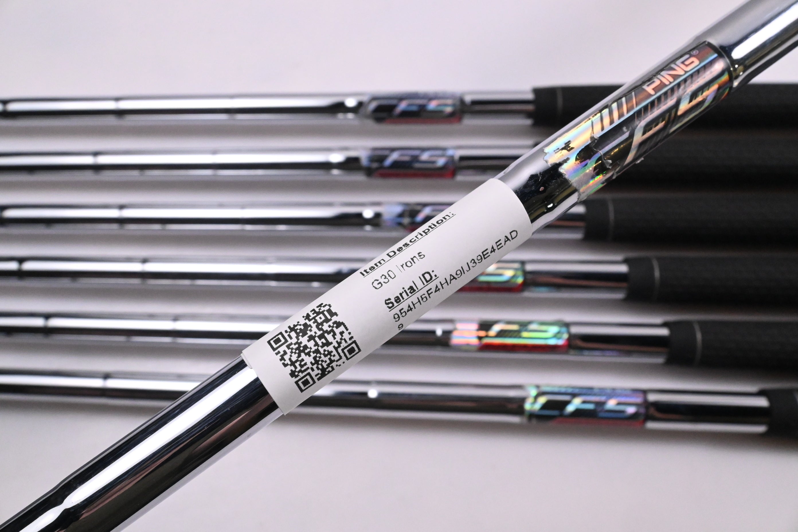 Ping G30 Irons / 5-PW+SW / Black Dot / Regular Flex Ping CFS Distance