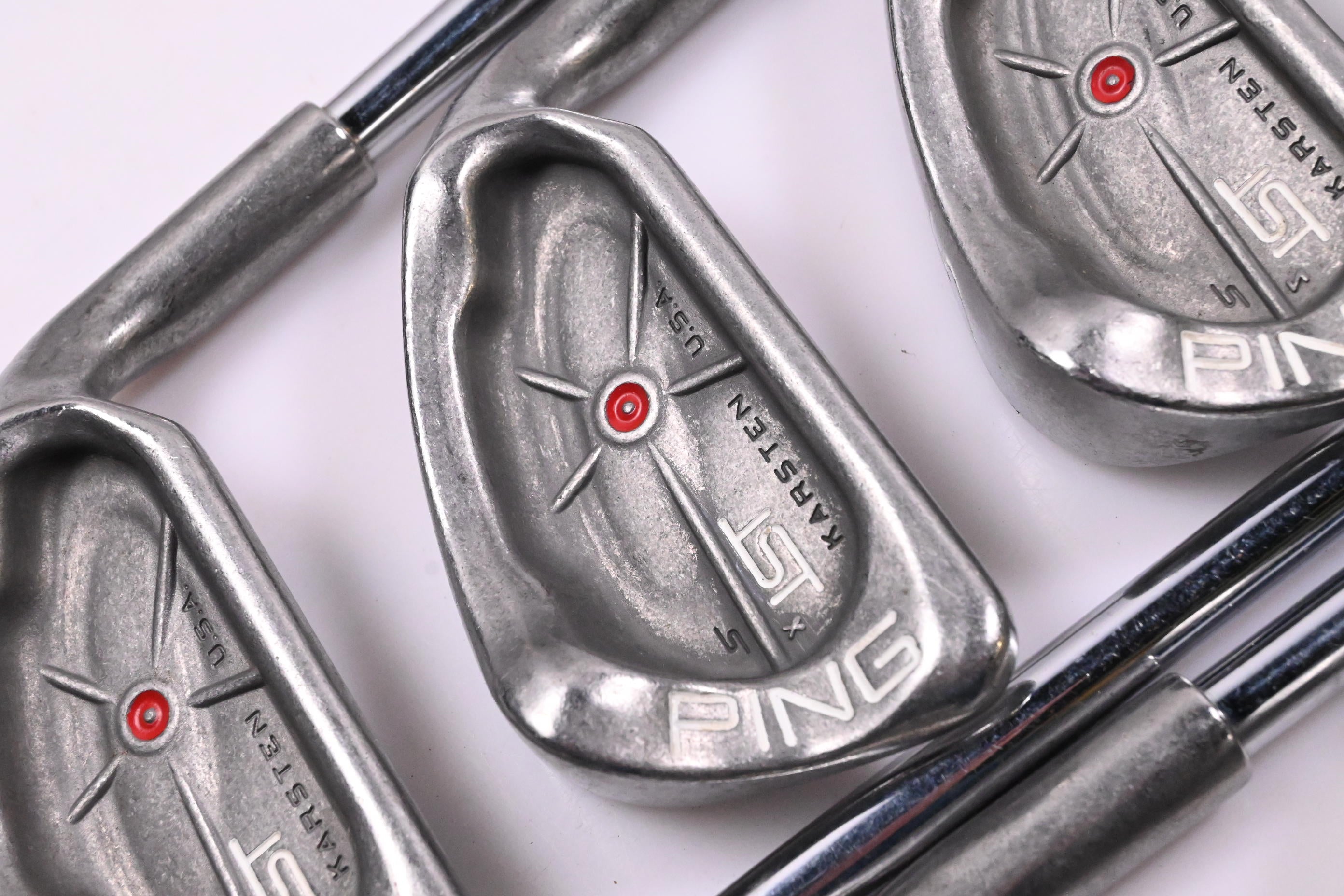 Ping ISI Karsten Irons / 3-PW / Red Dot / Stiff Flex Ping Cushin Z-Z65 Shafts