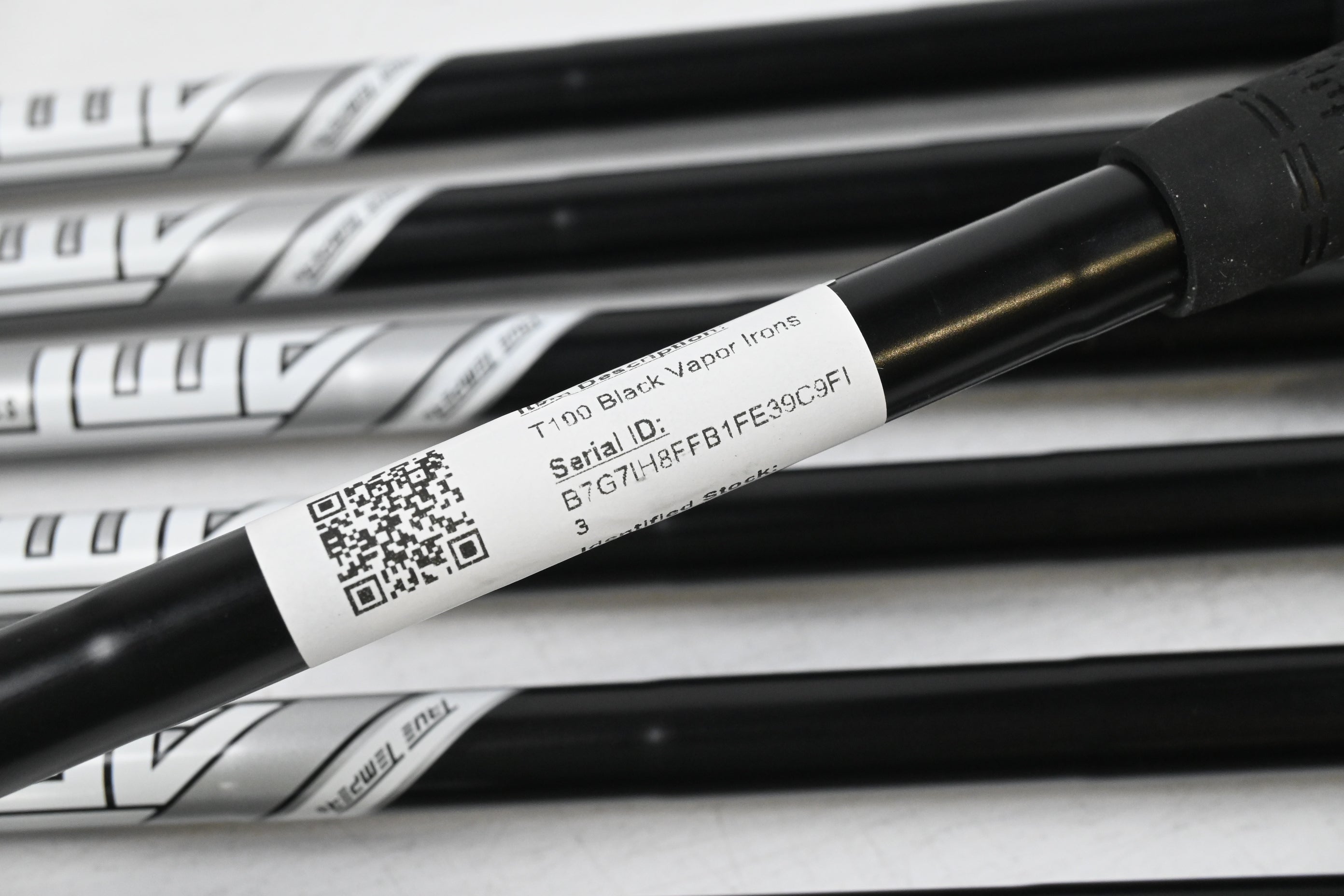 Titleist T100 Black Vapor Irons / 4-PW / Stiff Flex AMT Tour White S300 Shafts