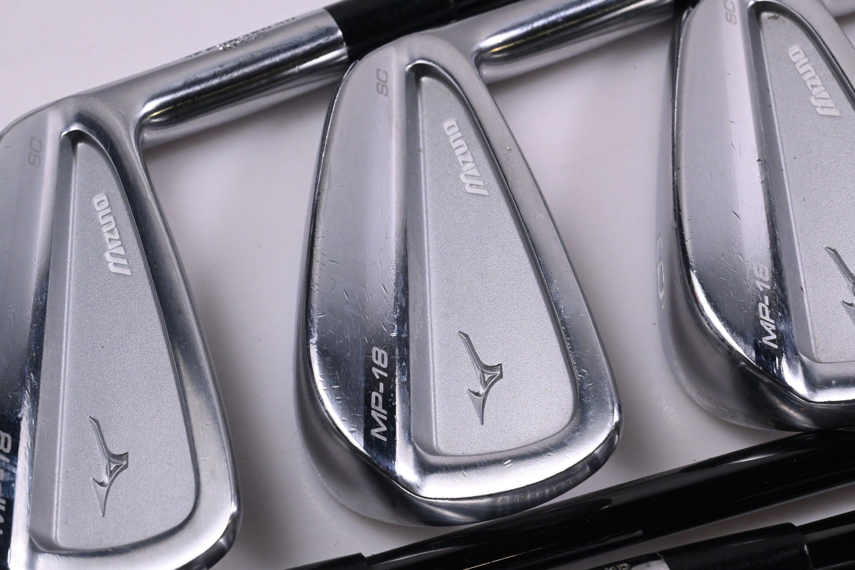 Mizuno MP-18 SC Irons / 4-PW / Stiff Flex KBS $-Taper 120 Shafts