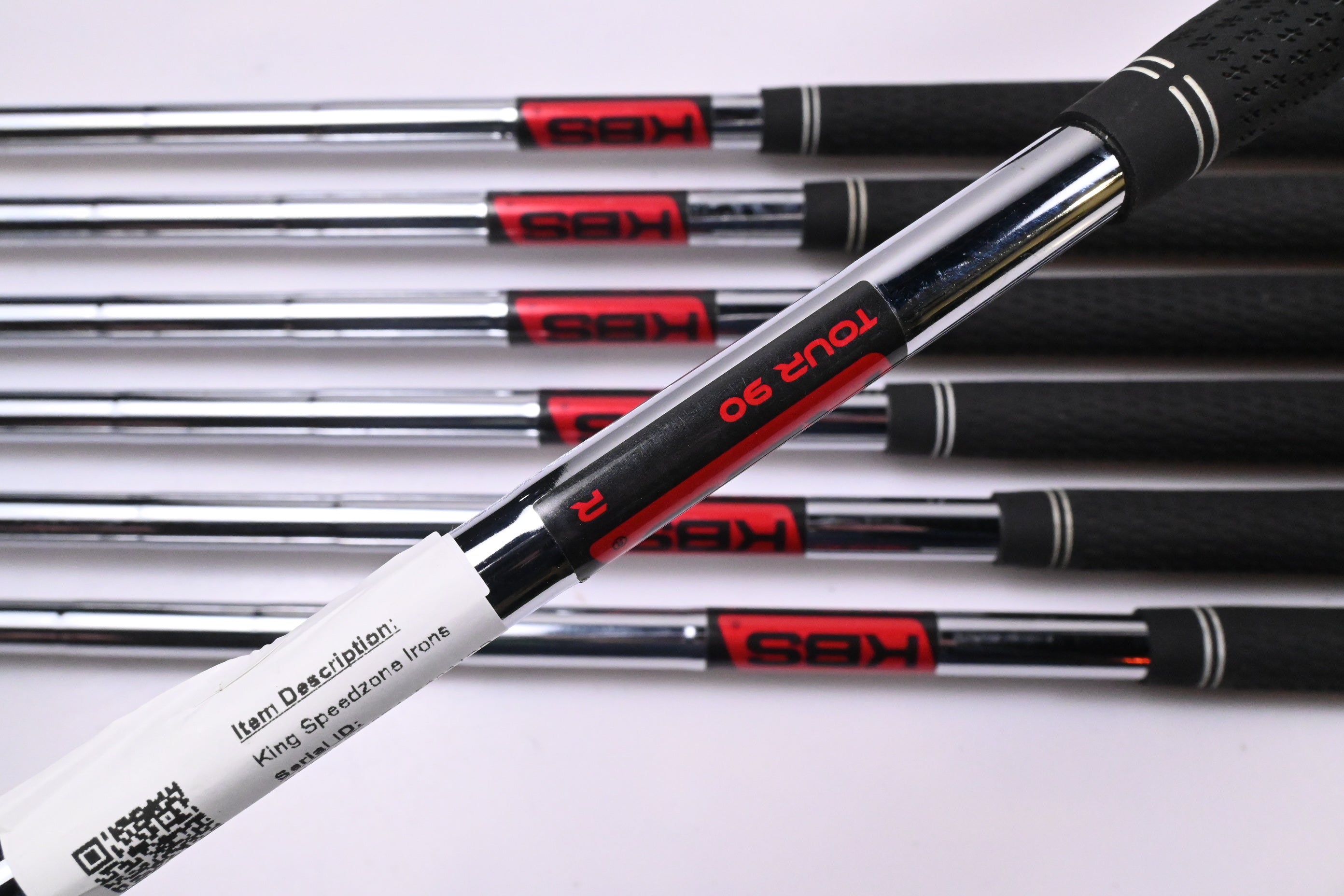 Cobra King Speedzone Irons / 5-PW+SW / Regular Flex KBS Tour 90 Shafts