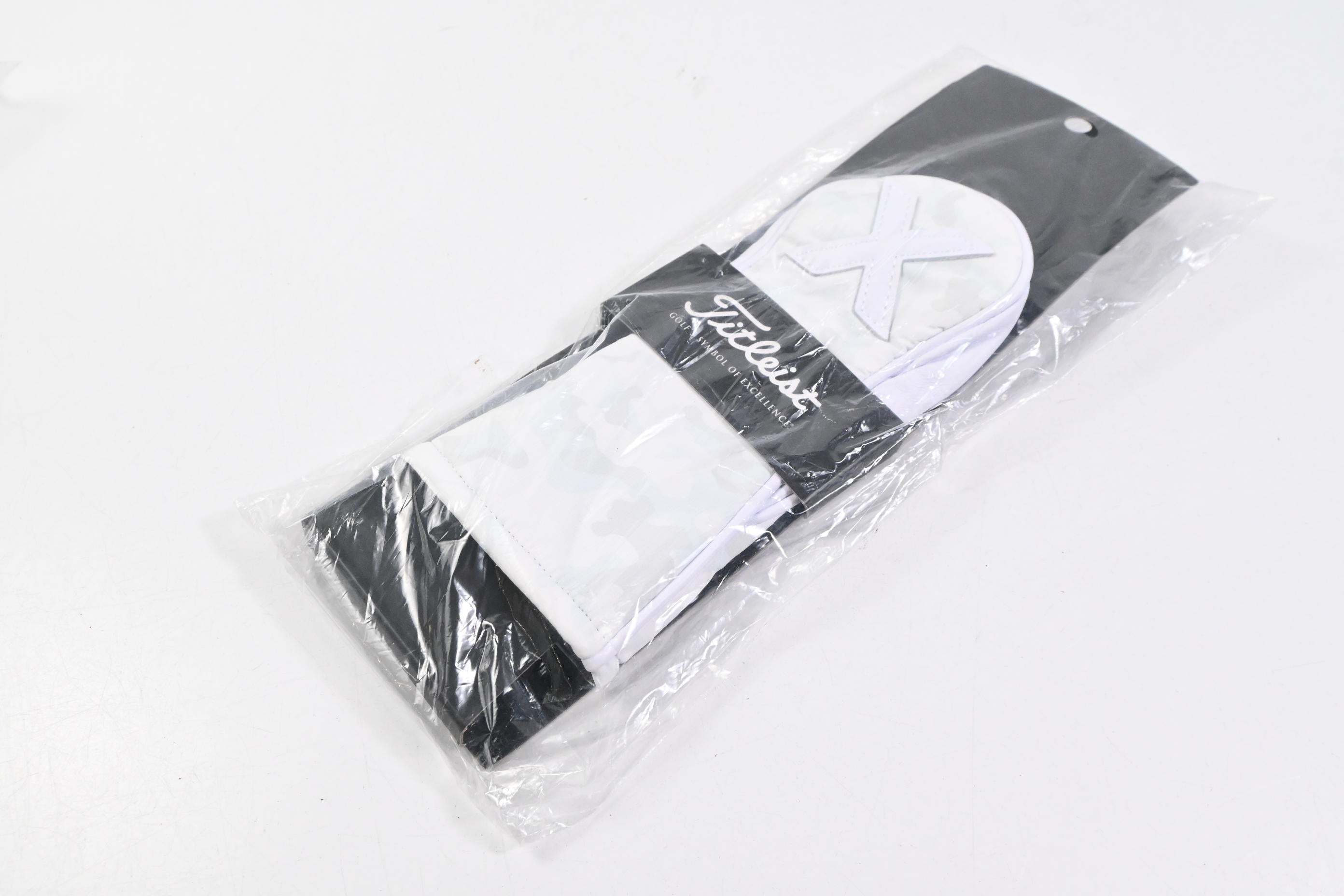 Titleist Camo Leather Headcovers / Set Of 3 / Driver, Fairway & Hybrid / White